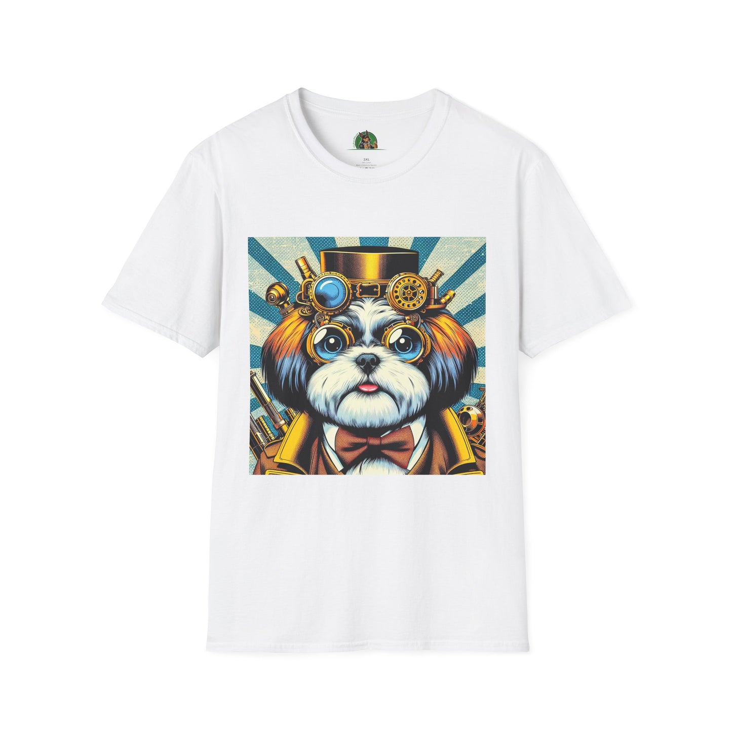 Shih Tzu steam punk shirt T-Shirt Printify XS White