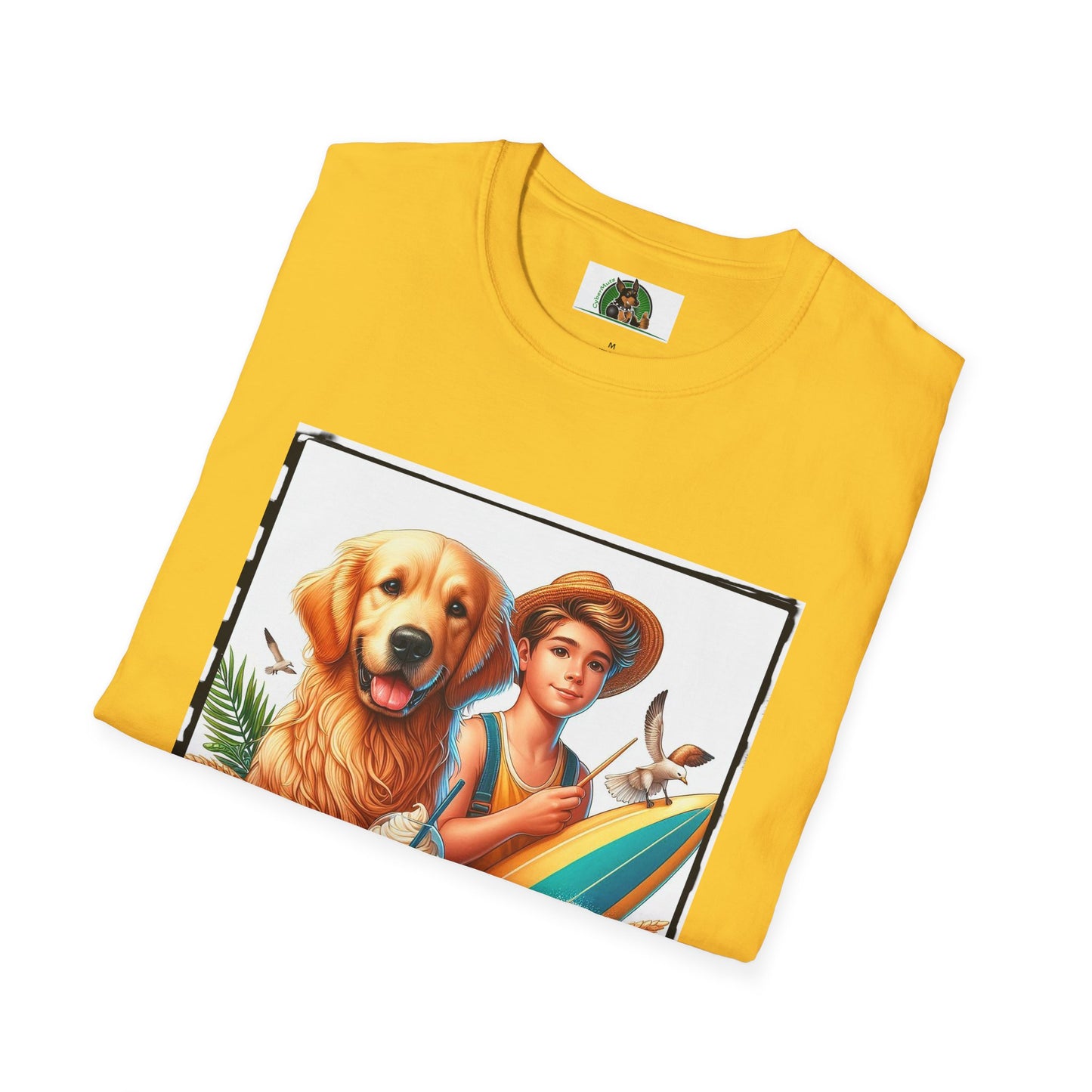 Golden Retriever boy and handsome puppy