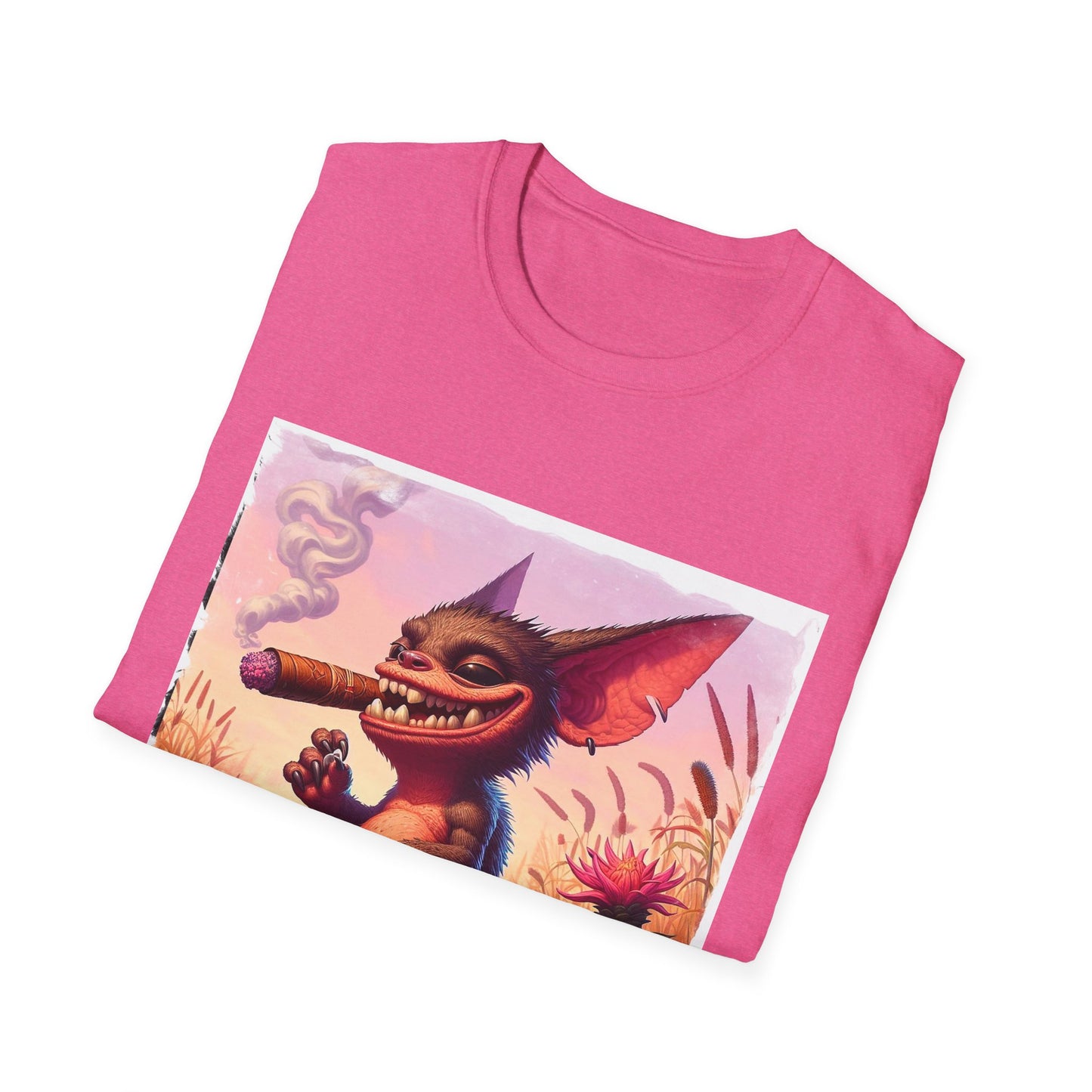 Chupacabra happily smoking t shirt