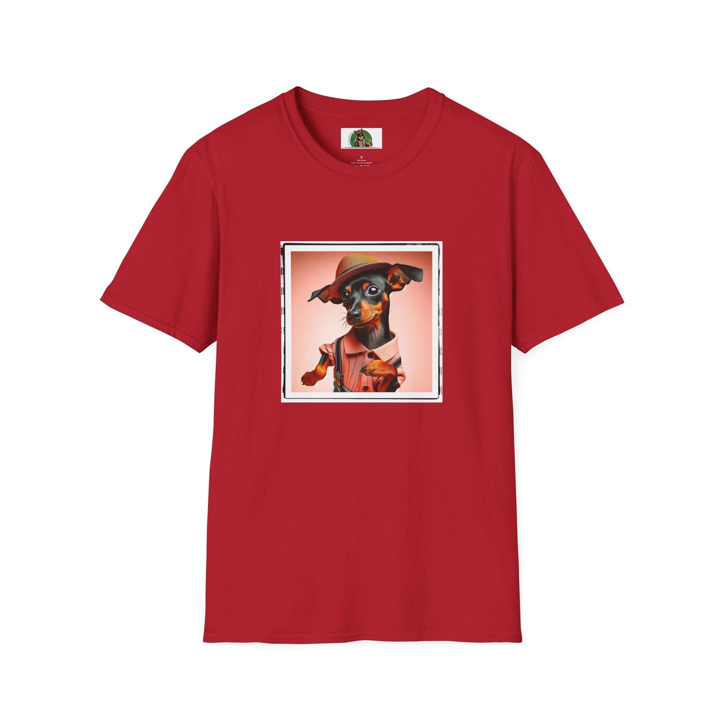 Min Pin T-Shirt dancing man T-Shirt Printify S Cherry Red