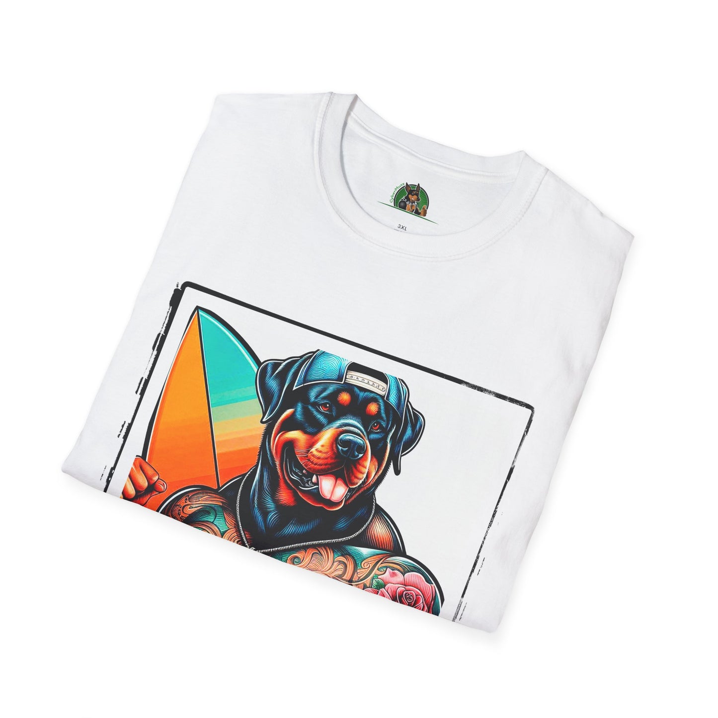 Rottweiler beach hotter shirt T-Shirt Printify