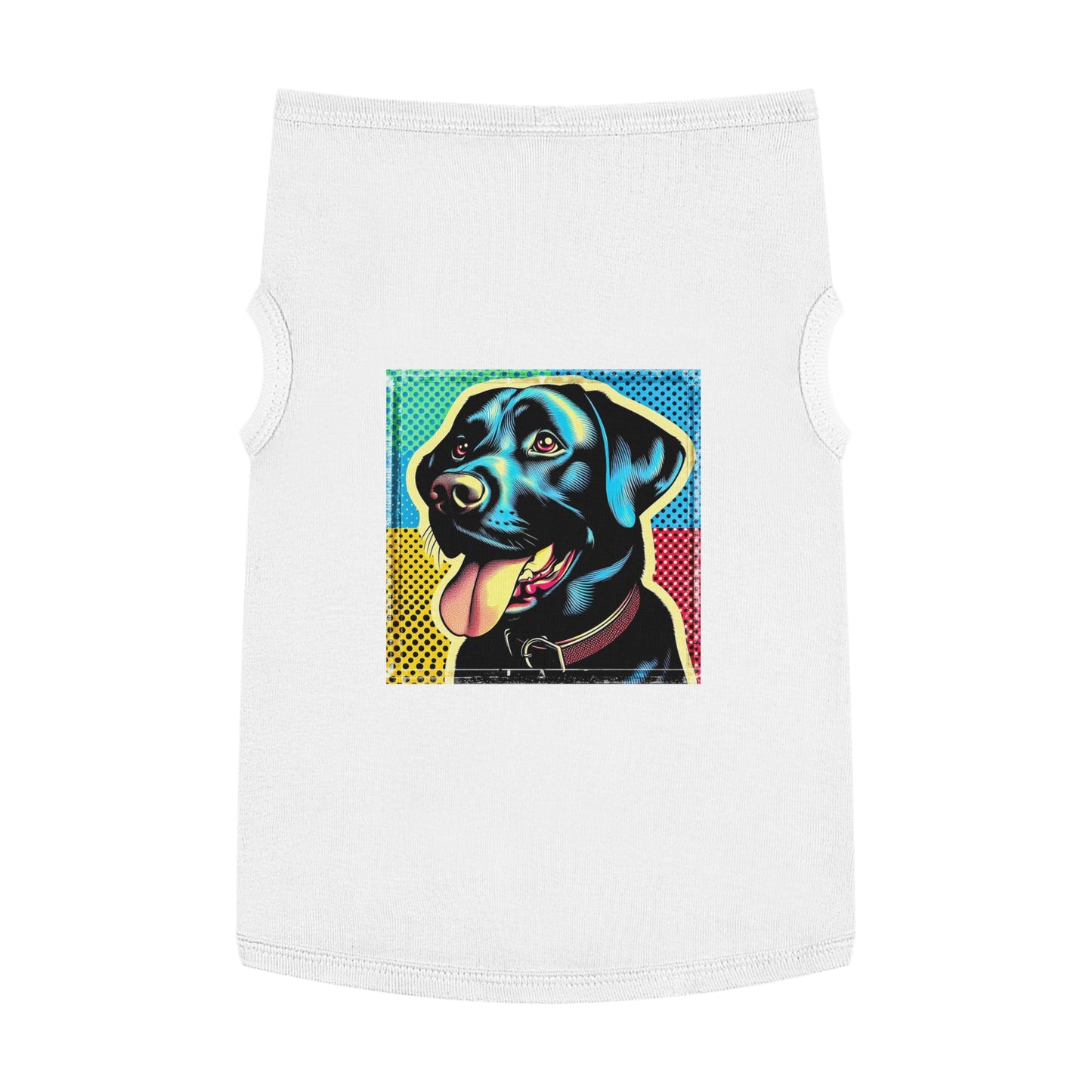Labrador Retriever colorful puppy Pets Printify XL White