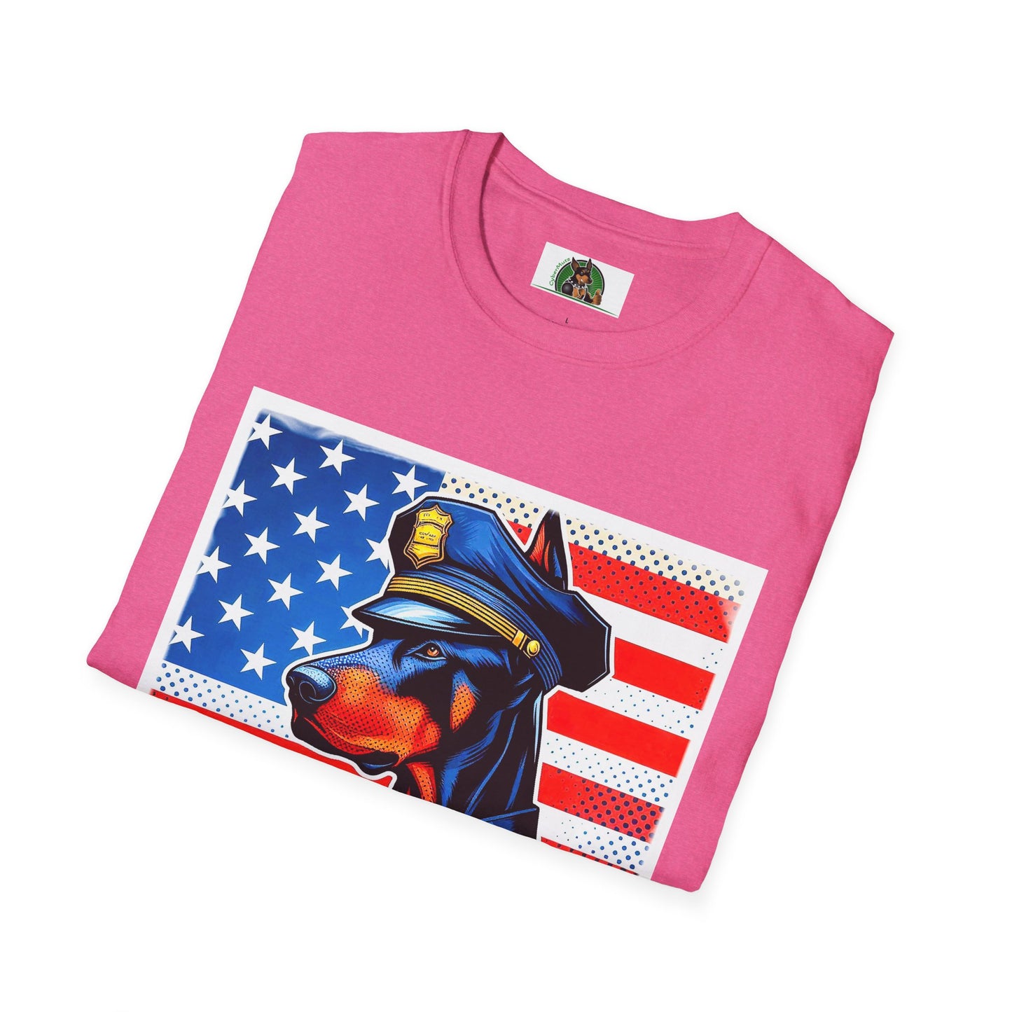 Doberman police officer t shirt
