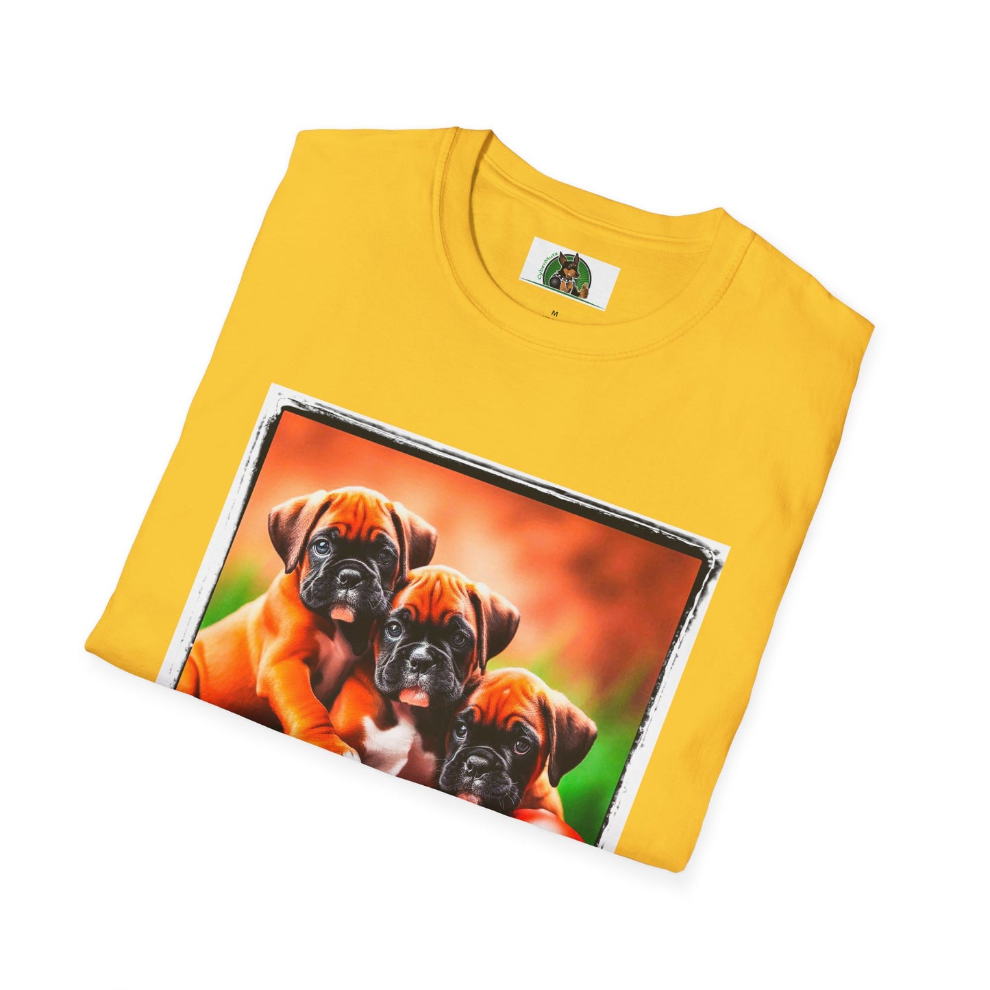 Boxer Puppy Dogs TShirt T-Shirt Printify