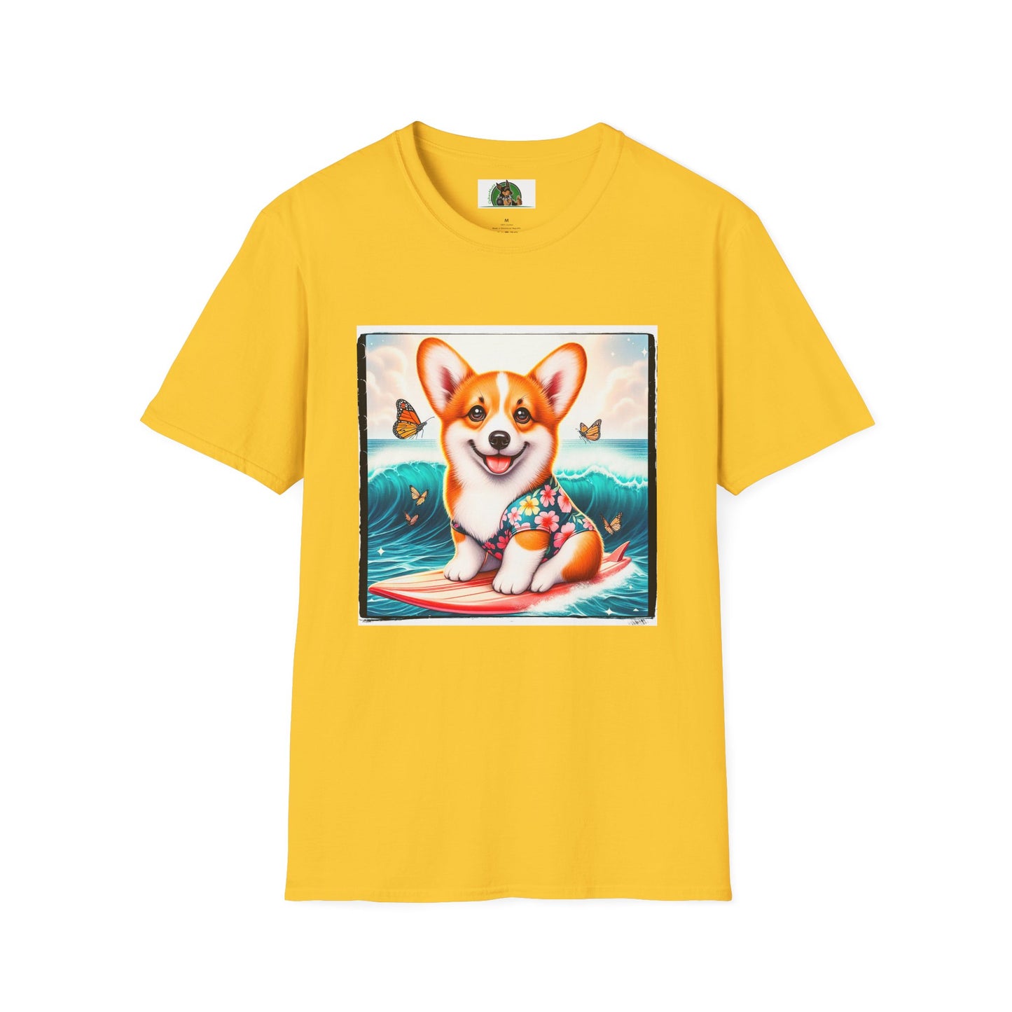 Pembroke Welsh Corgi tiny surfer T-Shirt Printify S Daisy