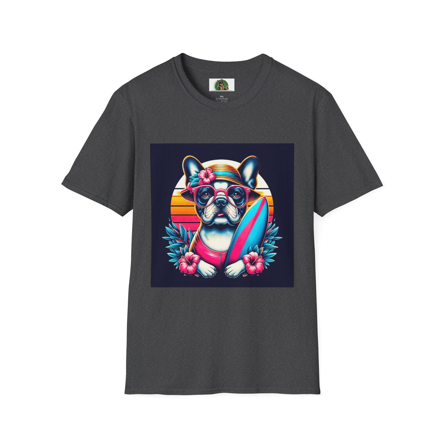 French Bulldog T-Shirt Printify XS Dark Heather