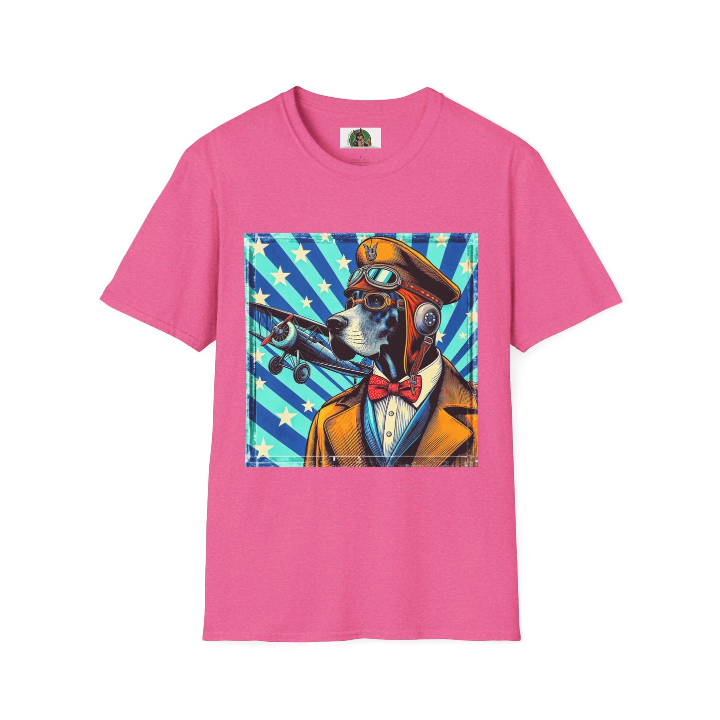 Great Dane American dream shirt T-Shirt Printify S Heather Heliconia