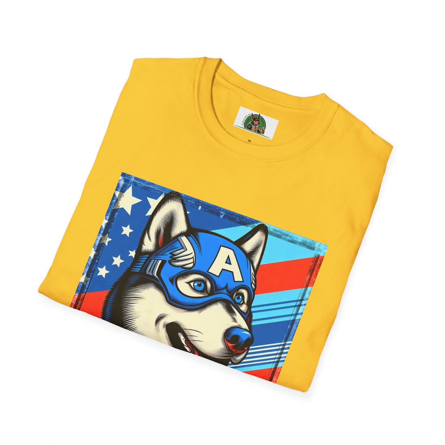 Husky super hero shirt