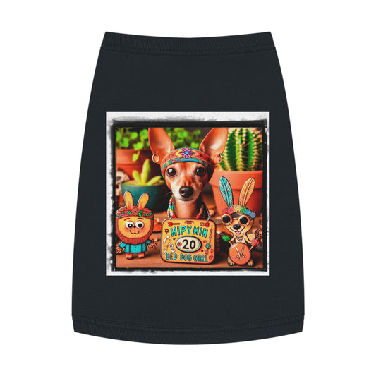 - Min Pin Tank Tops hippie and friends Pets Printify M Black