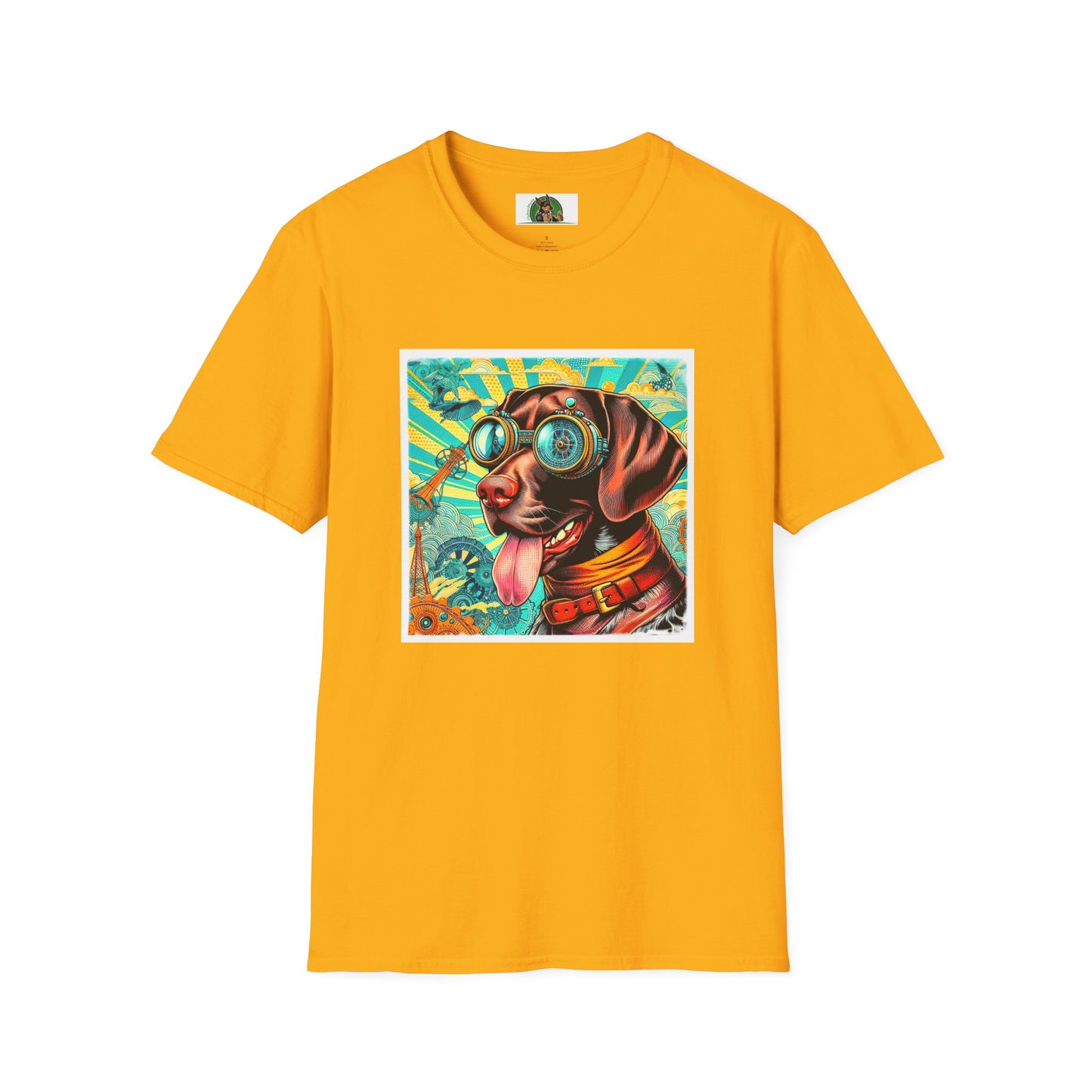 German Shorthaired Pointer T-Shirt T-Shirt Printify S Gold