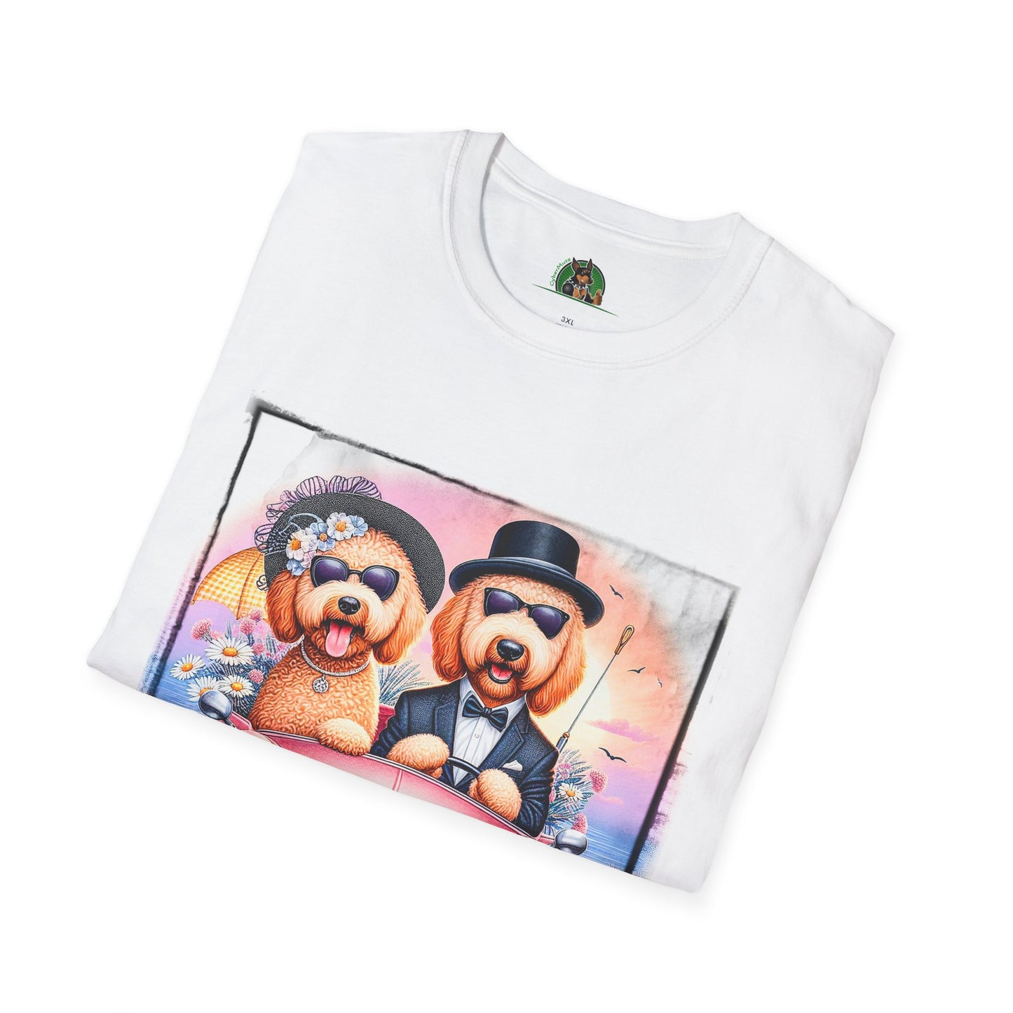 Wacky Golden Doodle wedding day shirt T-Shirt Printify