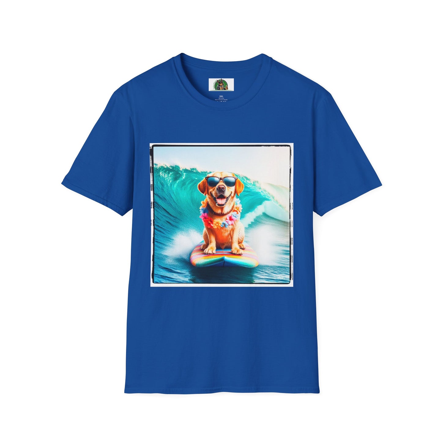 Labrador Retriever crashing waves shirt T-Shirt Printify XS Royal
