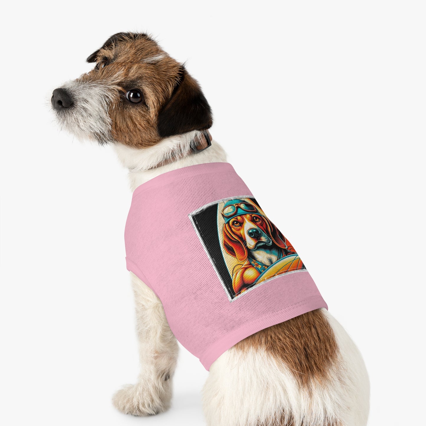 Pet Tank Top Beagle Surfer Pets Printify