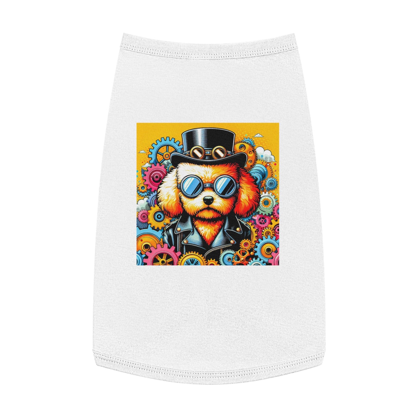 Pet Tank Top Poodle Pets Printify L White