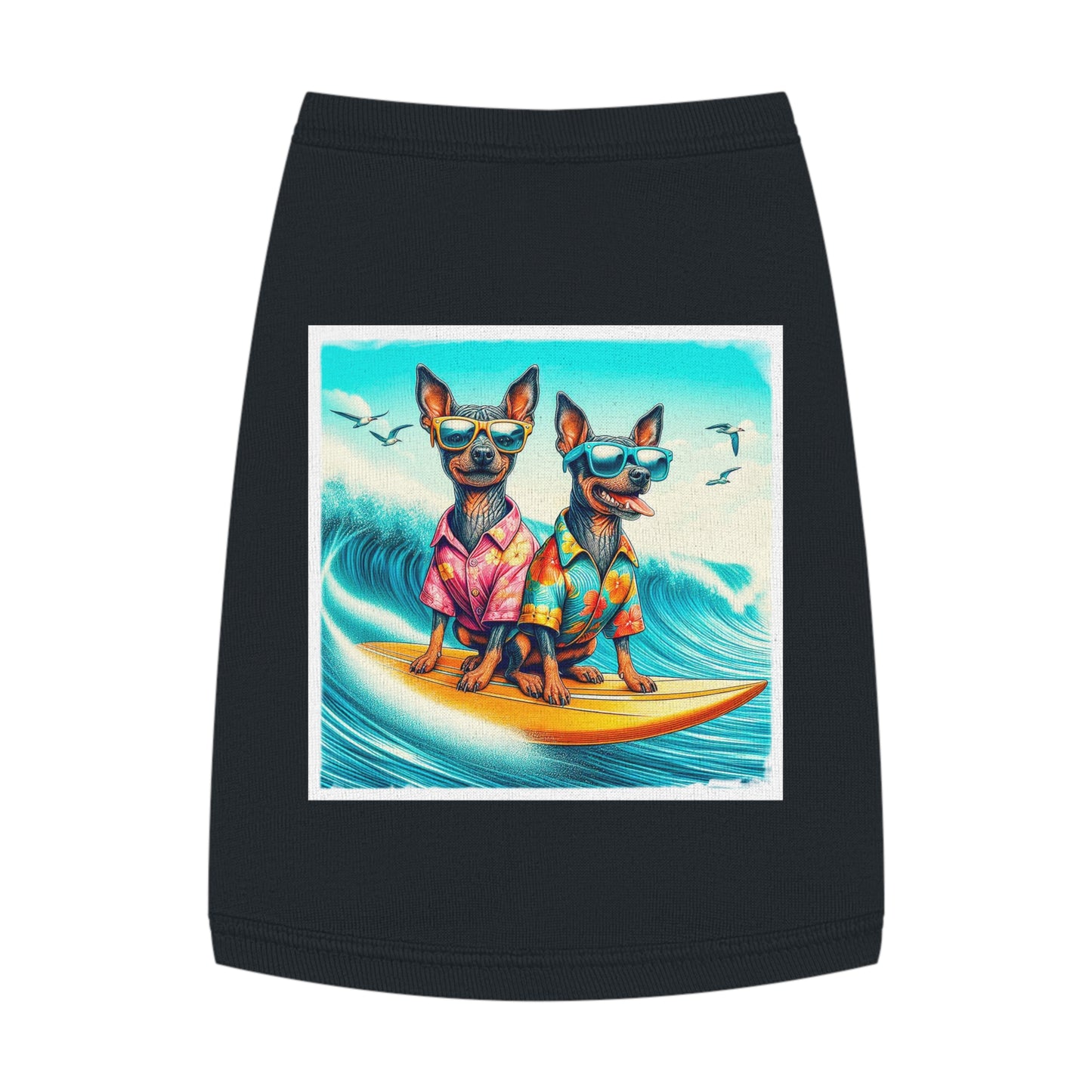 Mexican Hairless surfimg cutie shirt Pets Printify M Black