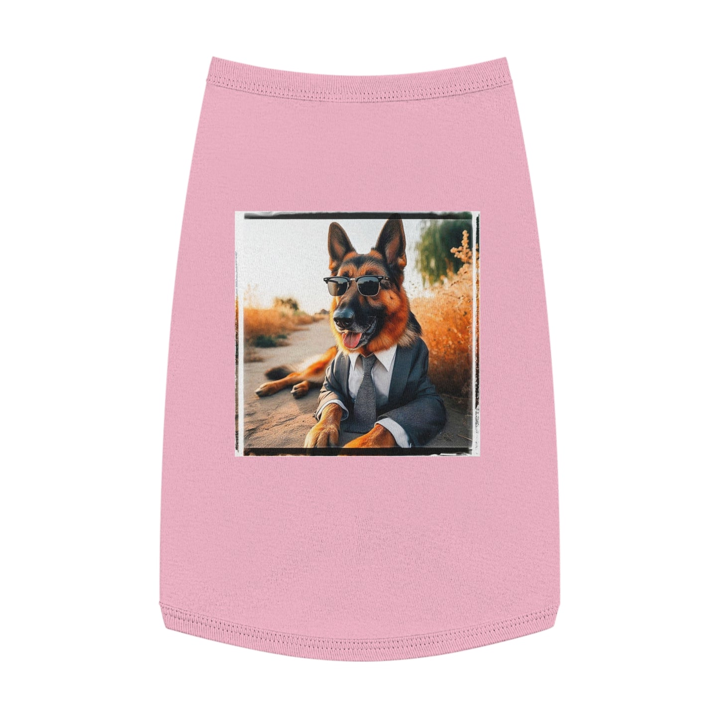 German Shepherd beach babe shirt Pets Printify L Pink