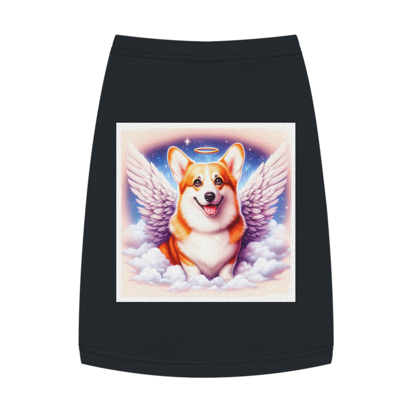 Pet Tank Top Pembroke Welsh Corgi angel Pets Printify