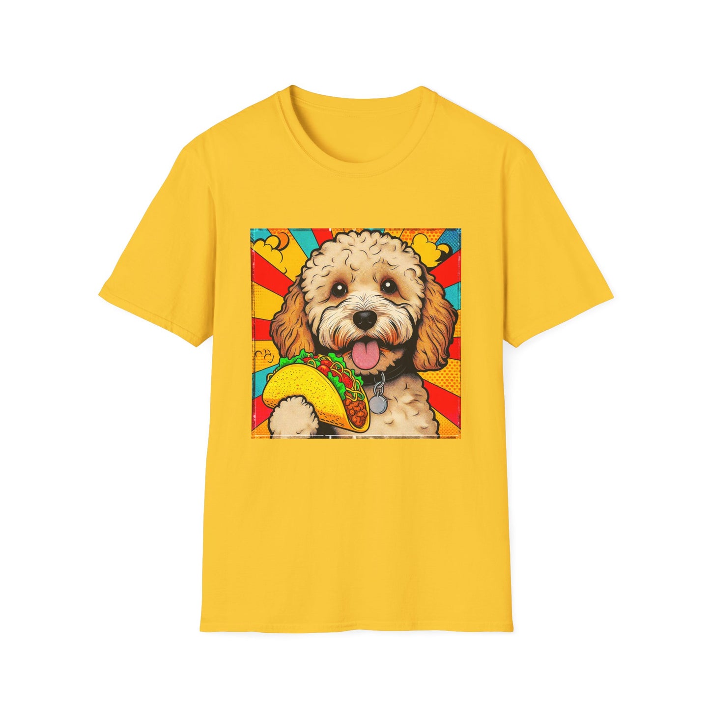 CockerPoo taco eating t shirt T-Shirt Printify S Daisy