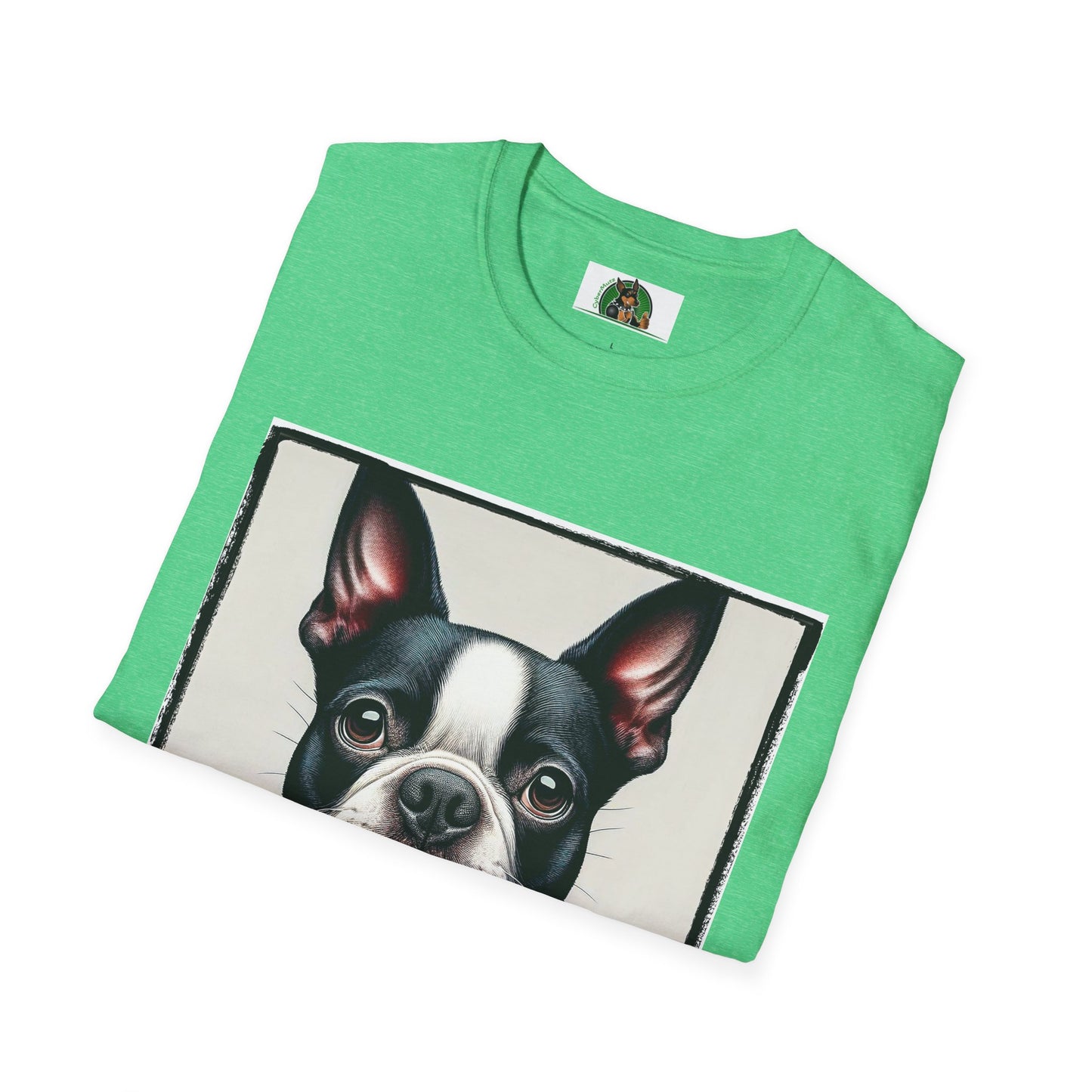 Boston Terrier In Suit Shirt T-Shirt Printify