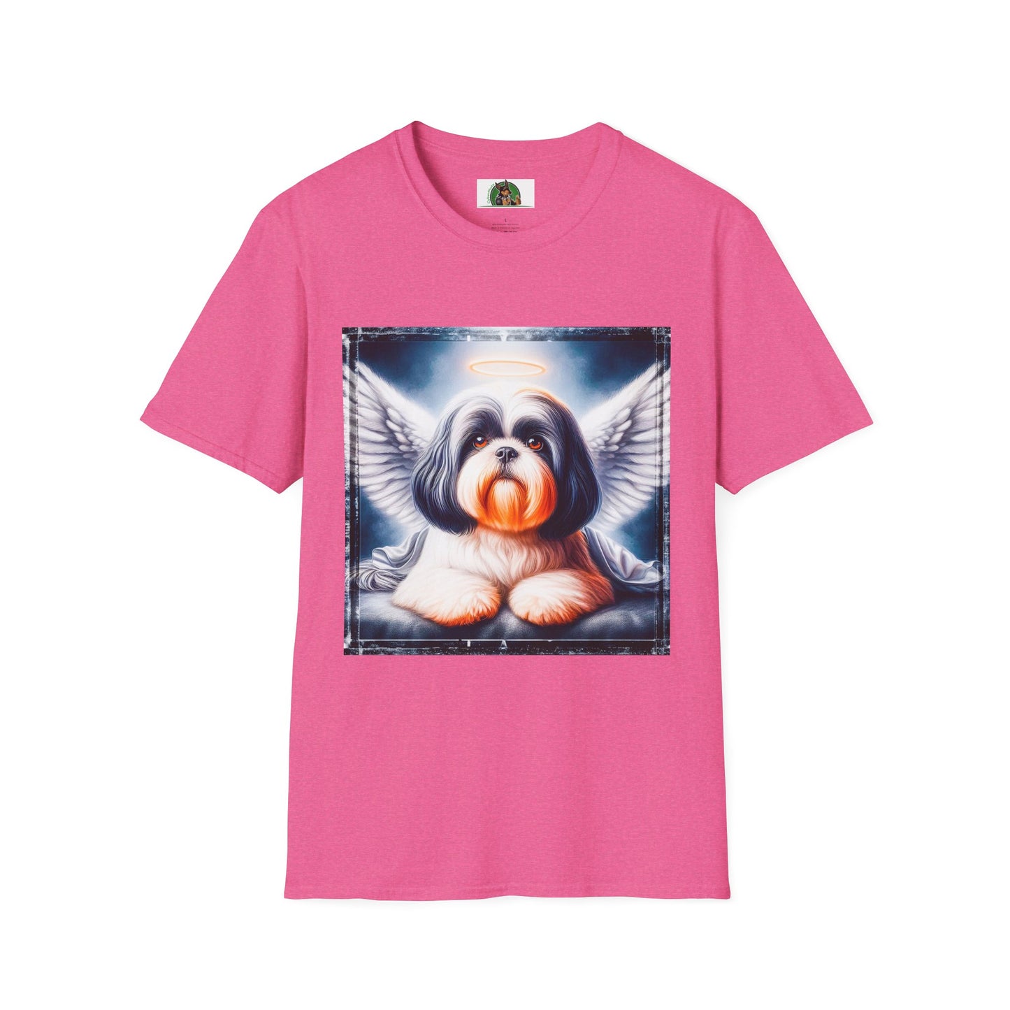 Shih Tzu Heaven anf clouds shirt T-Shirt Printify S Heather Heliconia