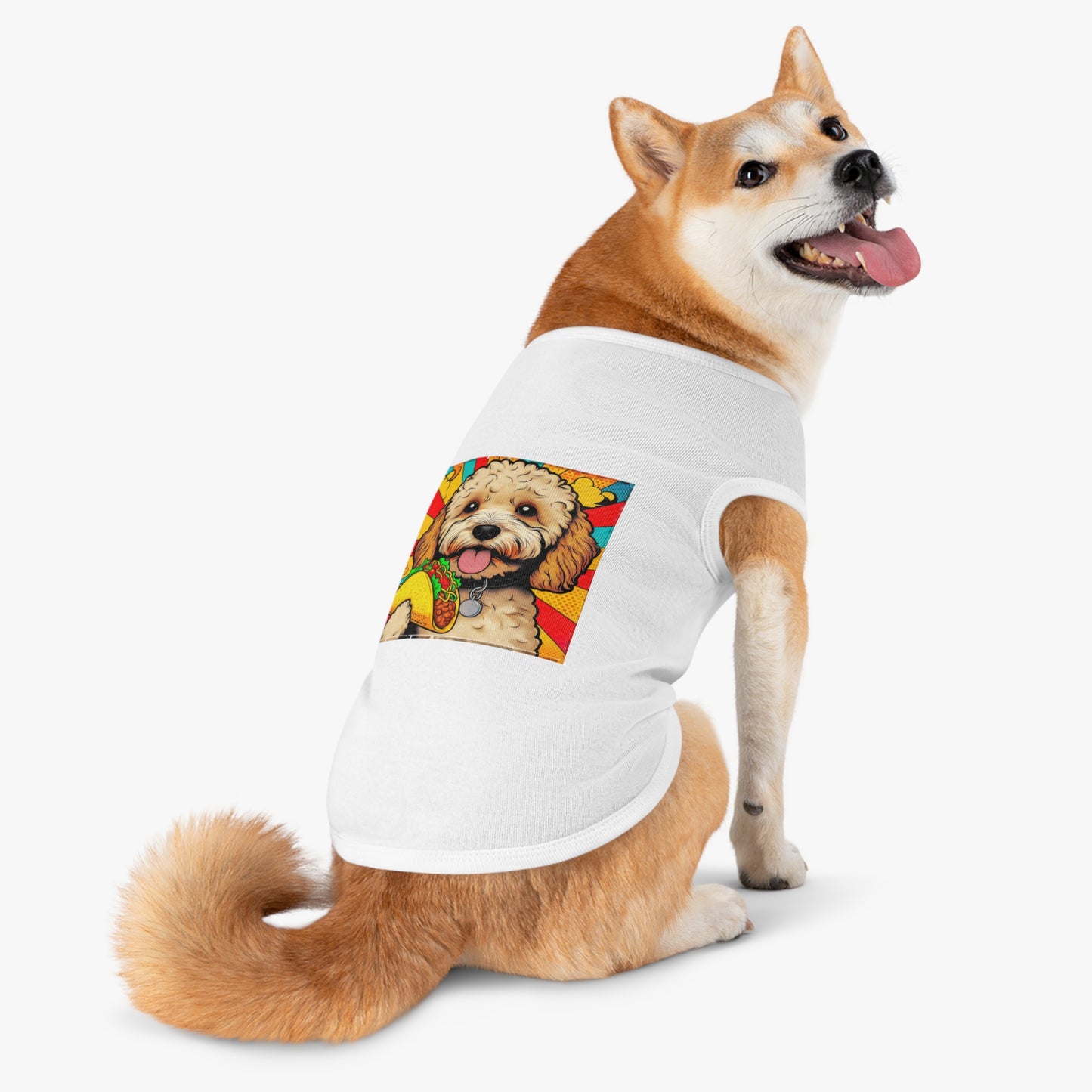 Pet Tank Top CockerPoo taco eating t shirt