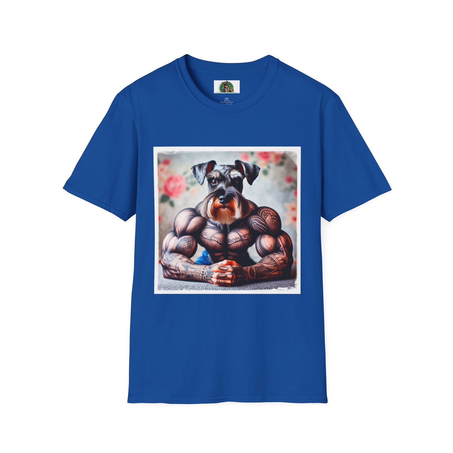 Miniature Schnauzer arm day shirt T-Shirt Printify XS Royal