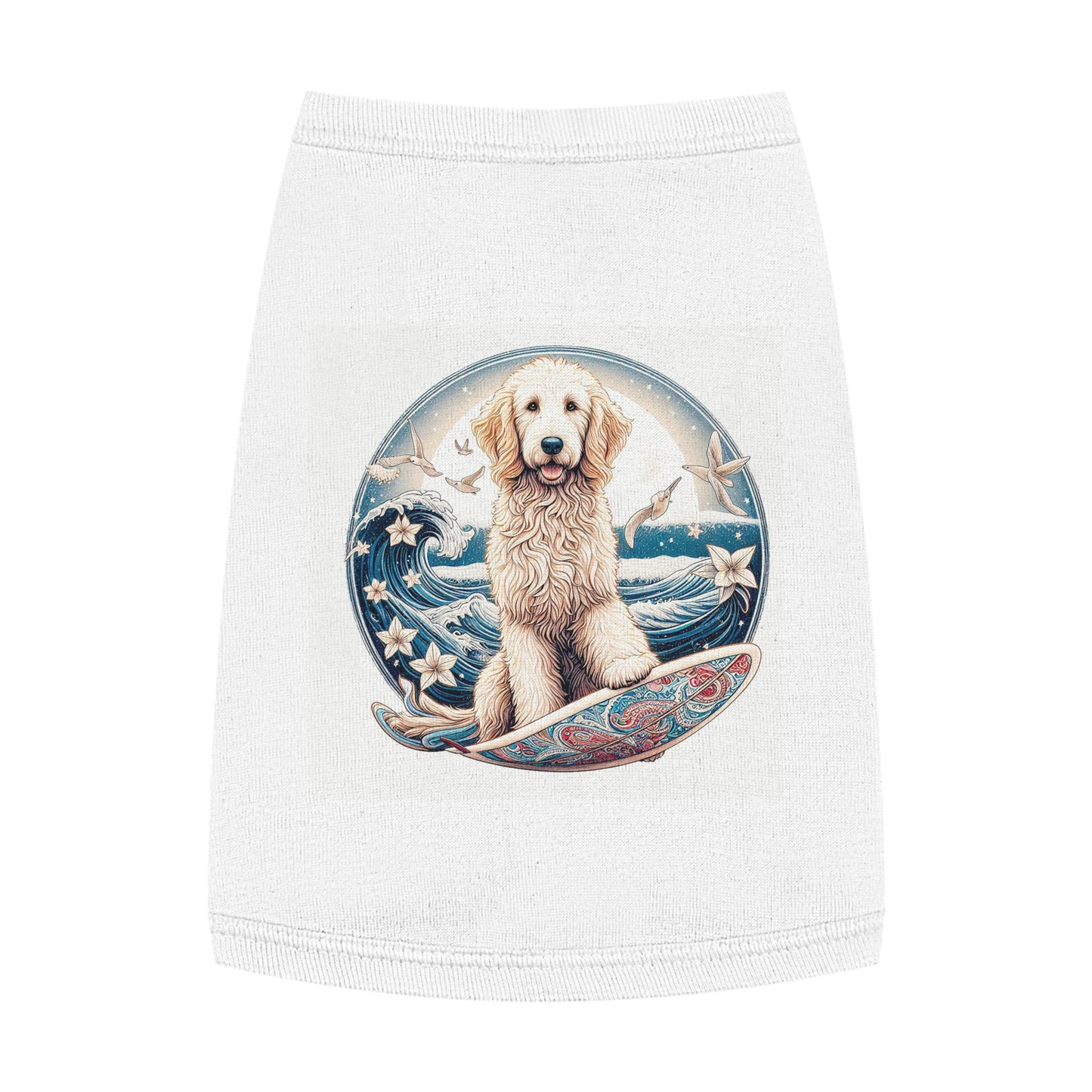 Pet Tank Golden Doodle Pets Printify M White