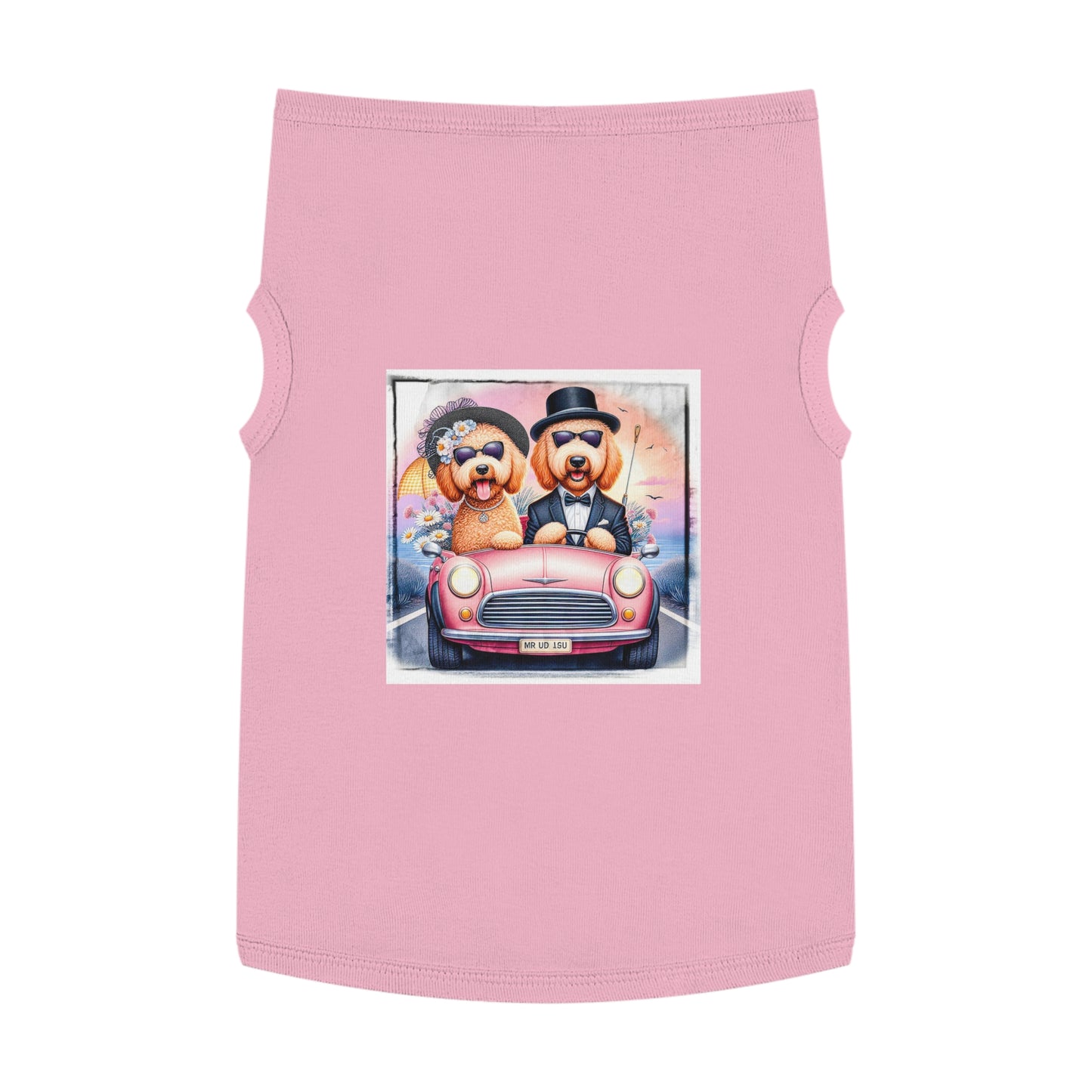 Wacky Pet Tank Golden Doodle wacky couple Pets Printify XL Pink