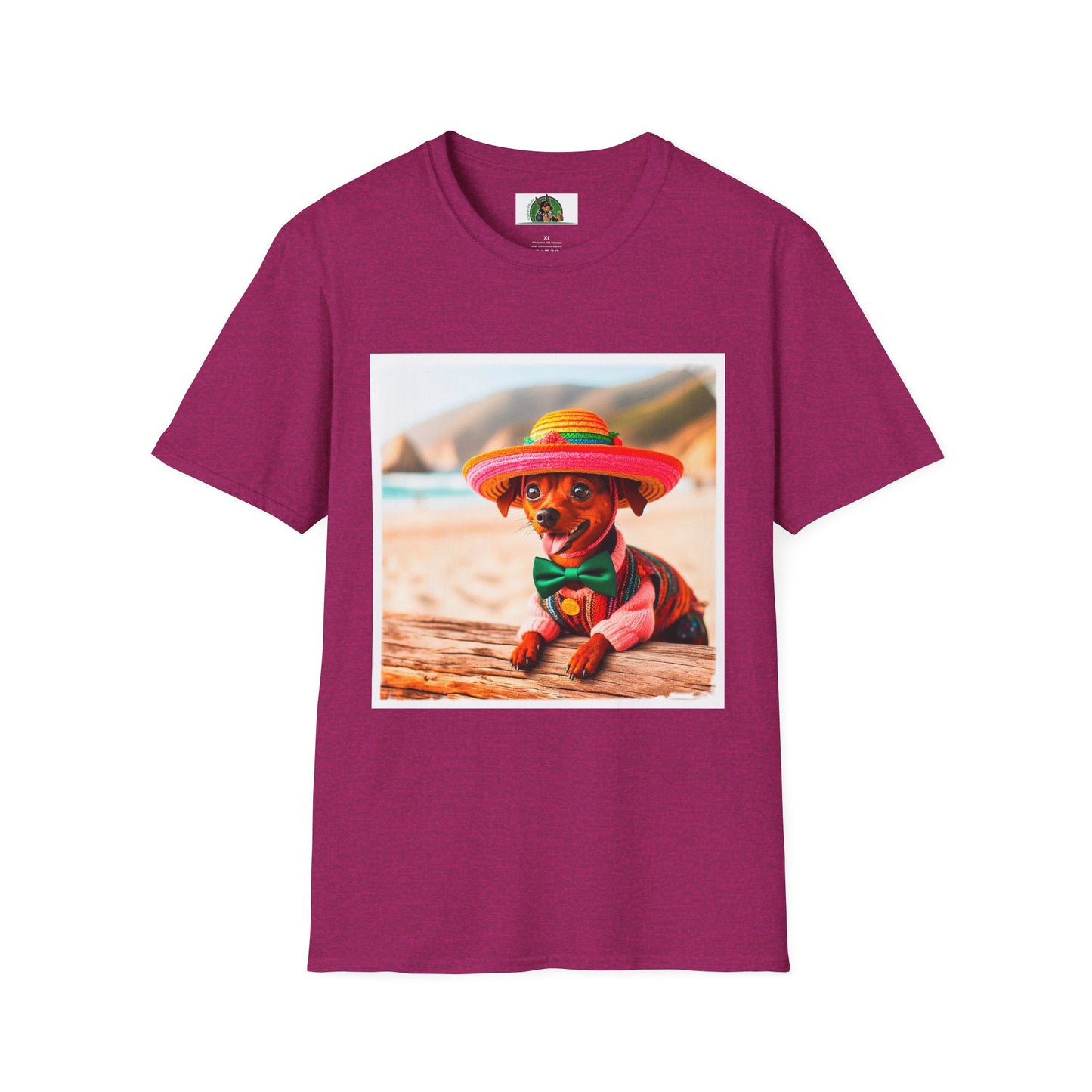 Min Pin T-Shirt fiesta fun T-Shirt Printify S Antique Heliconia