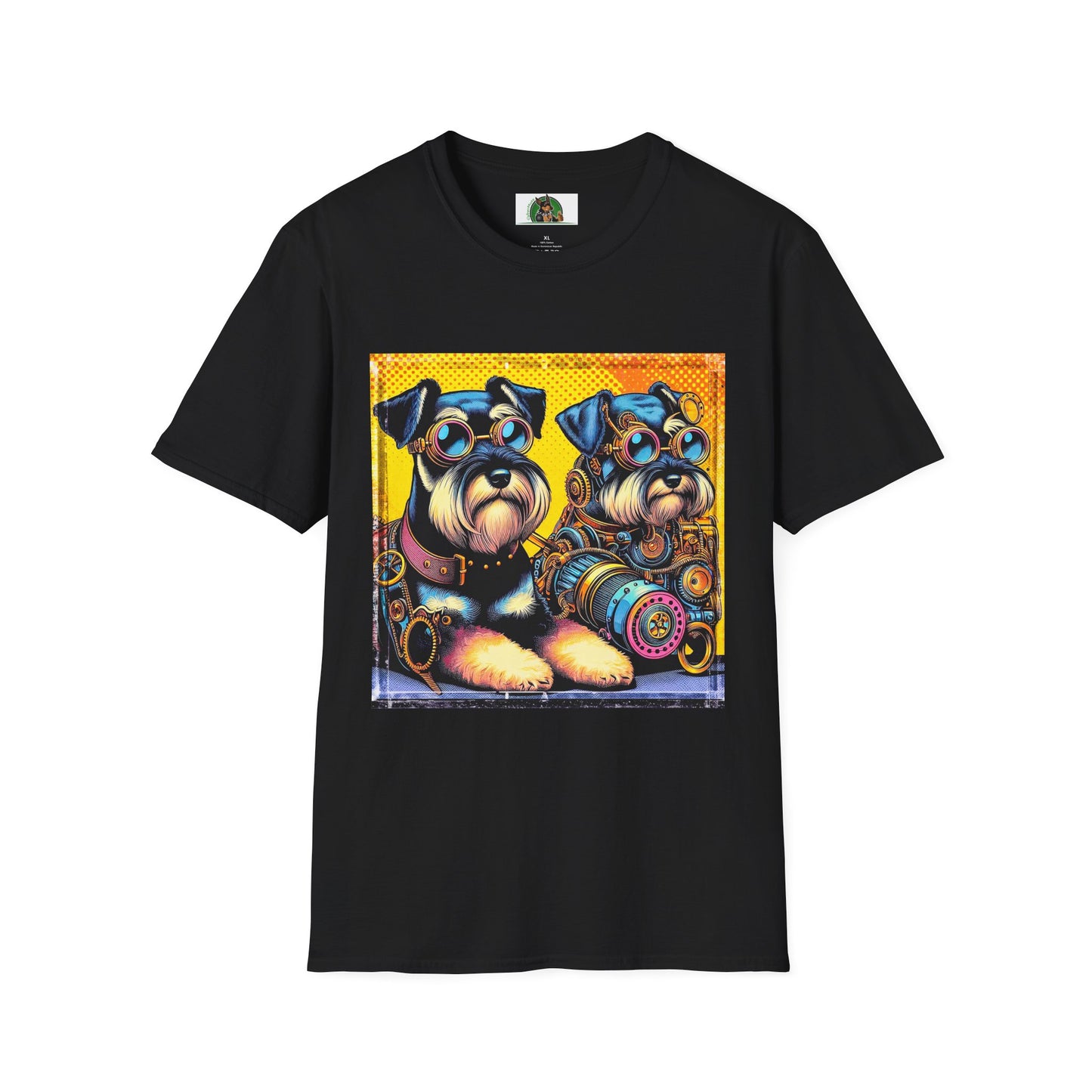 Miniature Schnauzer steam punk cuties shirt T-Shirt Printify XS Black