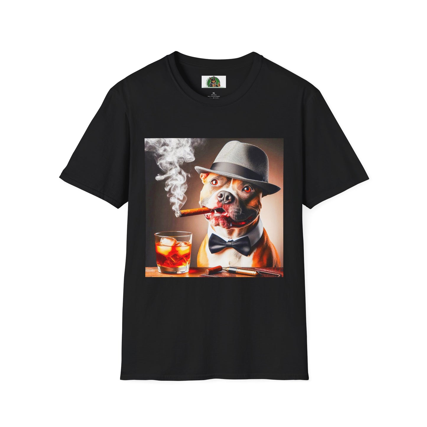 Pit Bull bar drinking shirt T-Shirt Printify XS Black