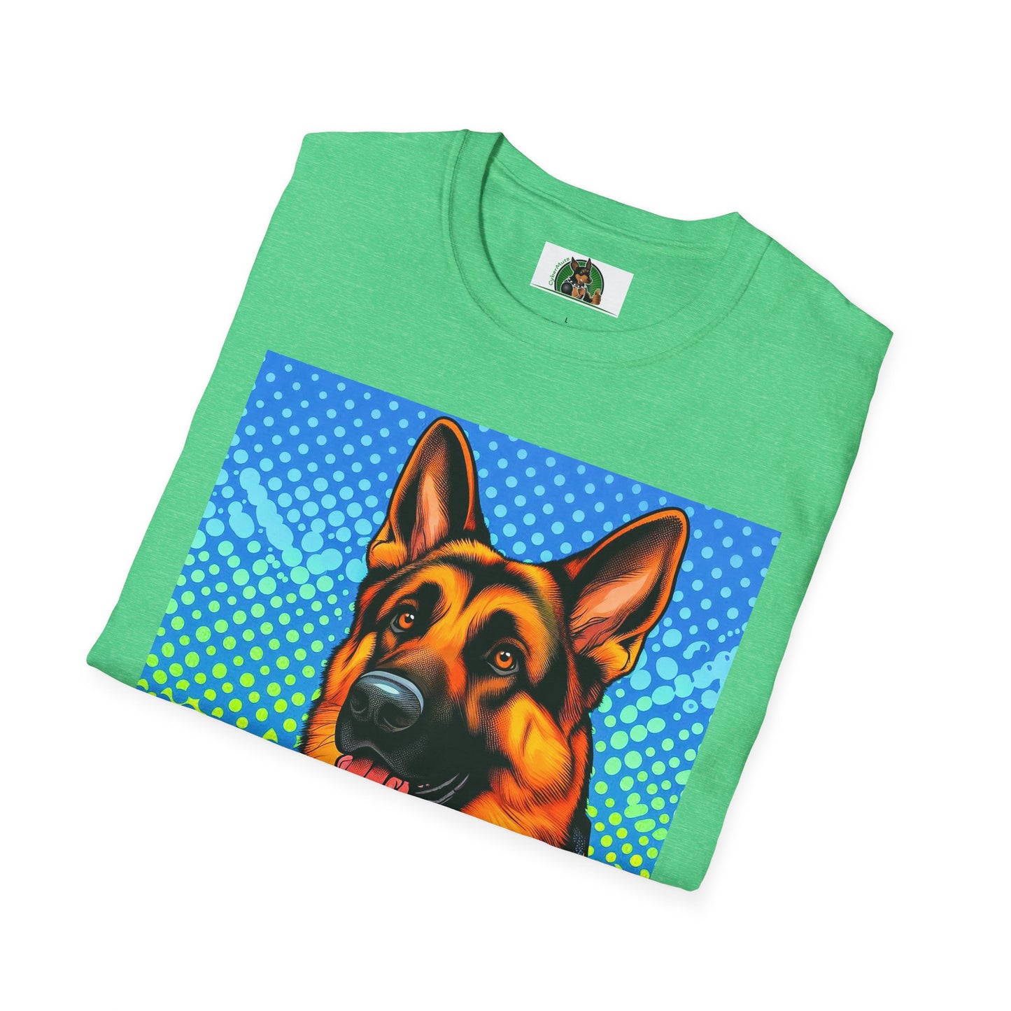 German Shepherd. Colorful cutie shirt