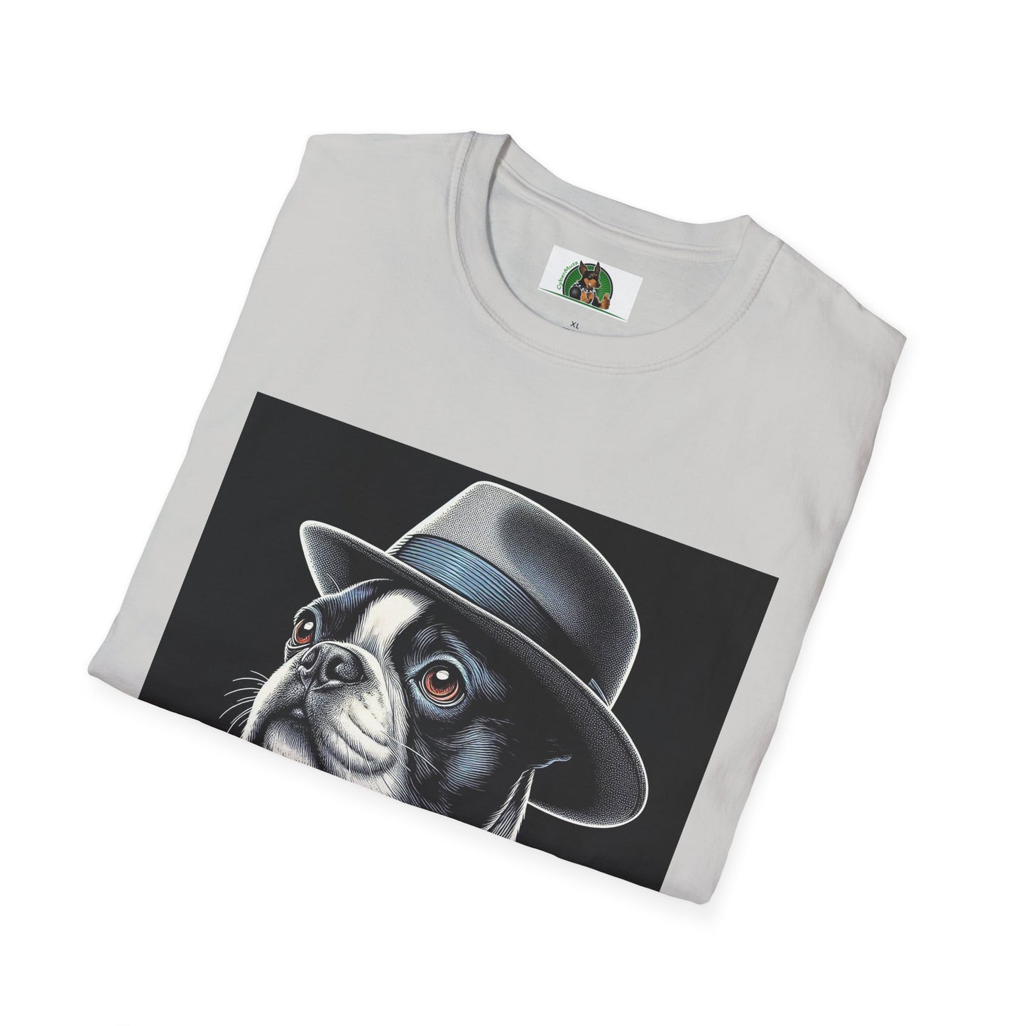 Boston Terrier Classy Dog In Suit Shirt T-Shirt Printify