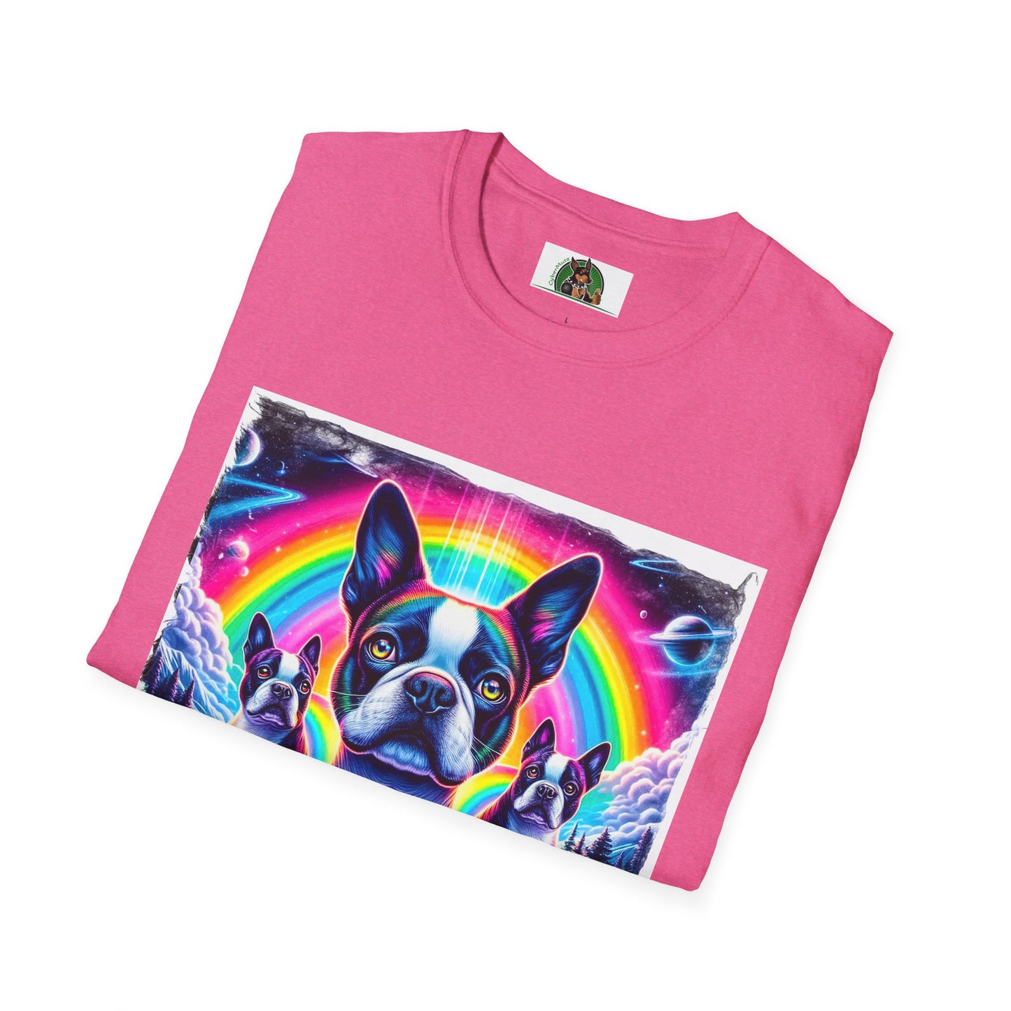 Boston Terriers Rainbow Bridge T-Shirt