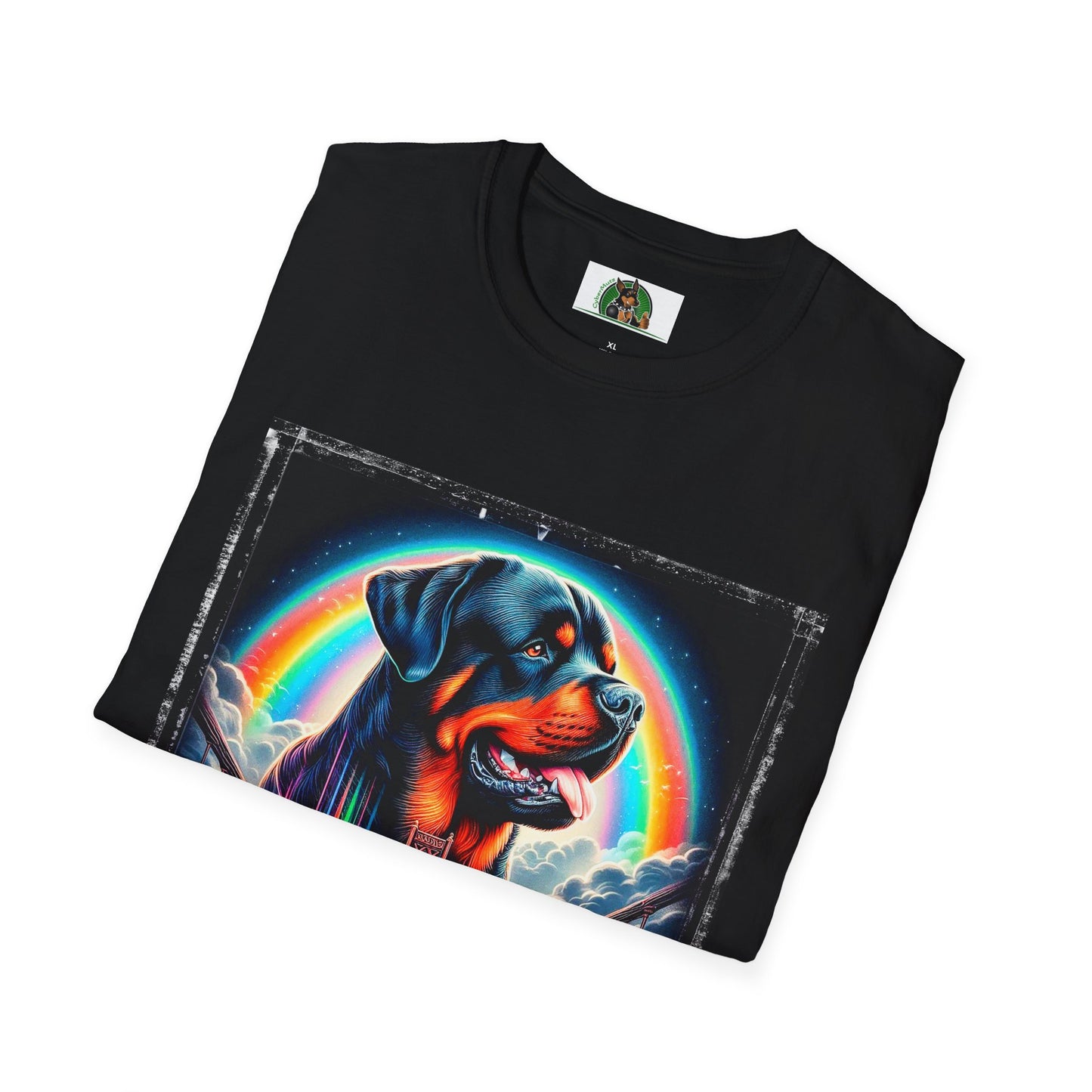 Rottweiler colorful rainbow T-Shirt Printify