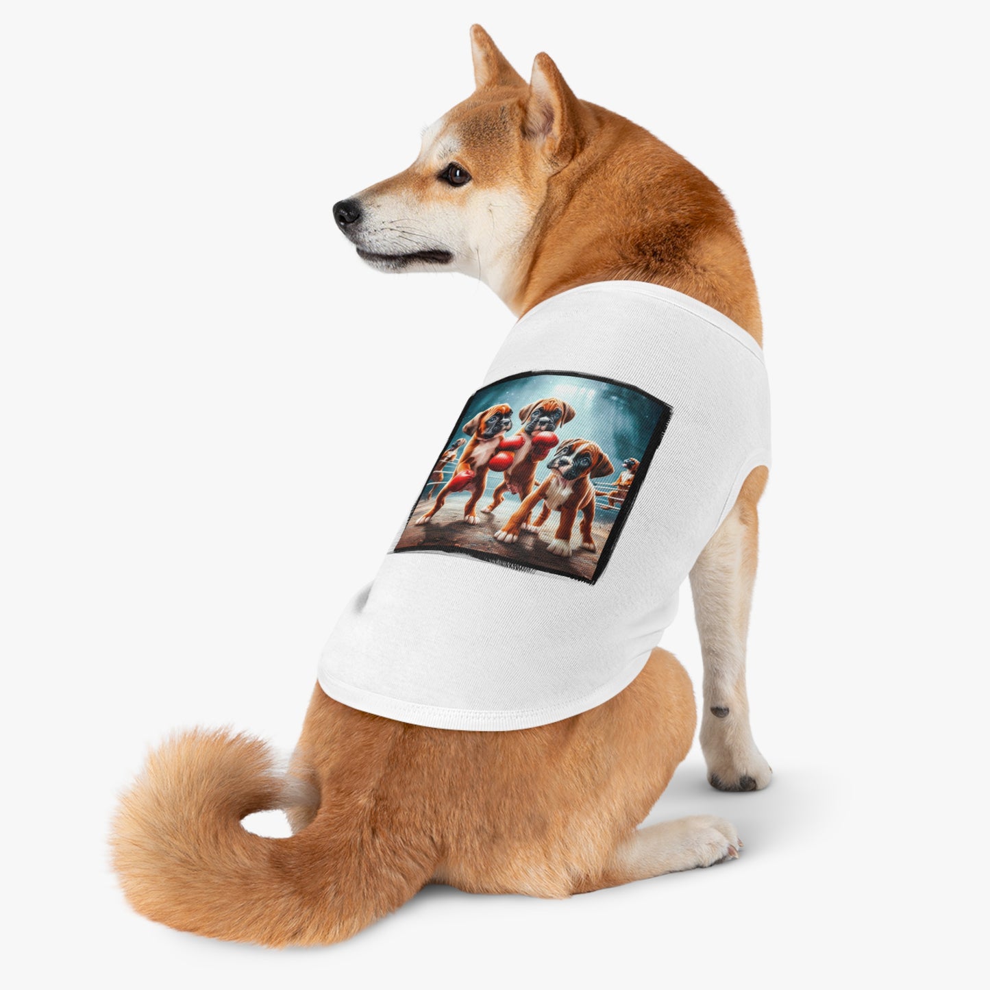 Pet Tank Top Boxer Puppies Pets Printify