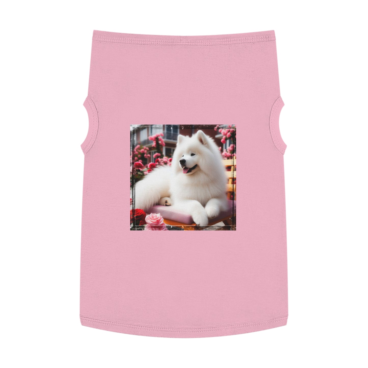 Pet Tank Top Husky fluffy girl Pets Printify XL Pink
