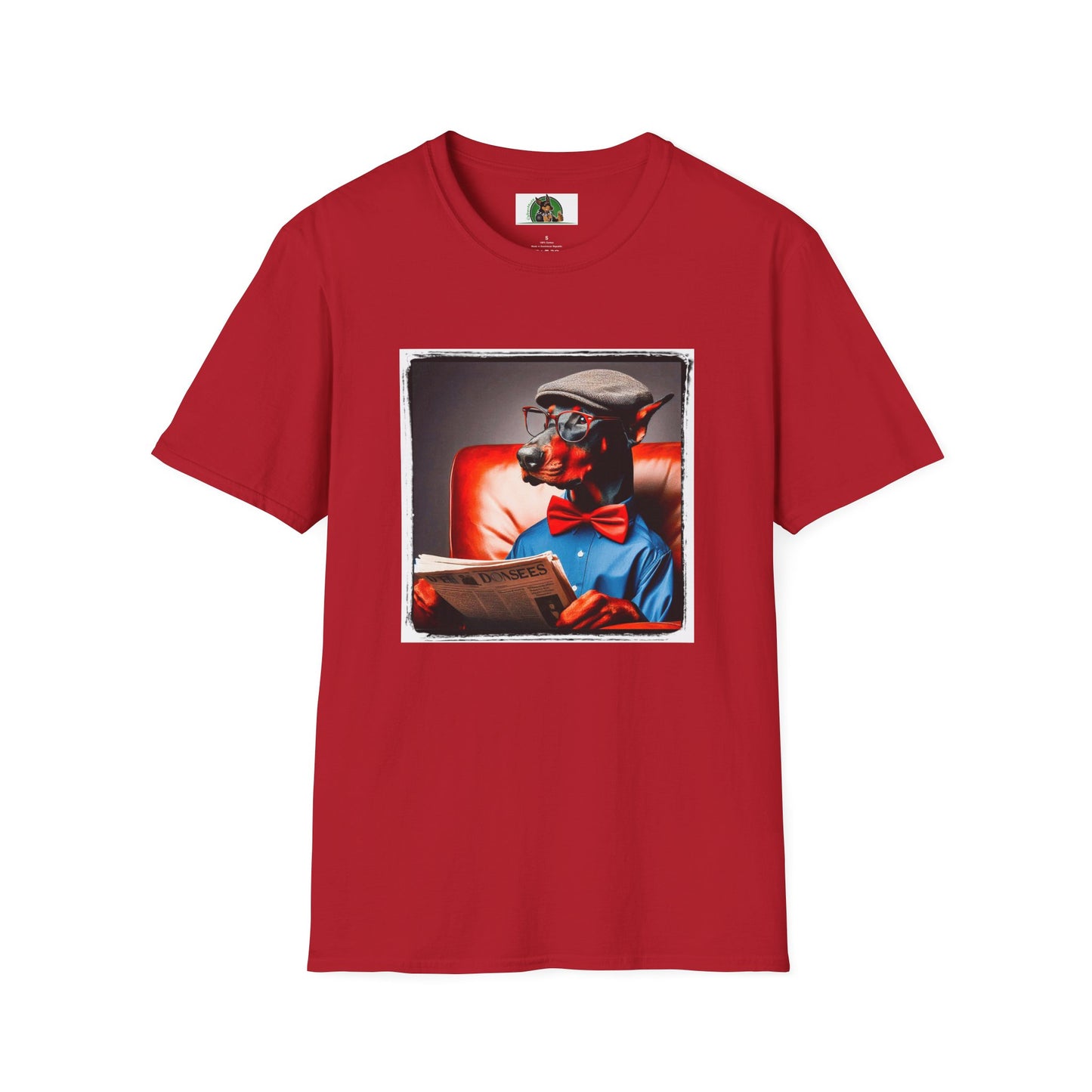 Doberman relax day t shirt T-Shirt Printify S Cherry Red