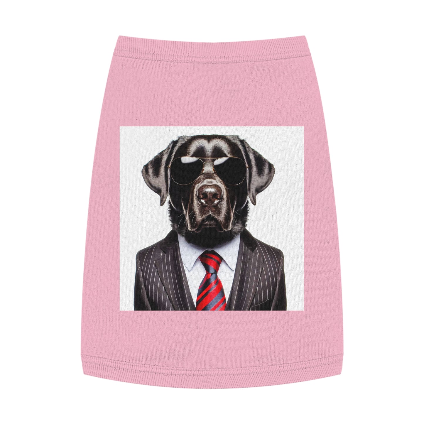 Labrador Retriever black suit shirt Pets Printify M Pink