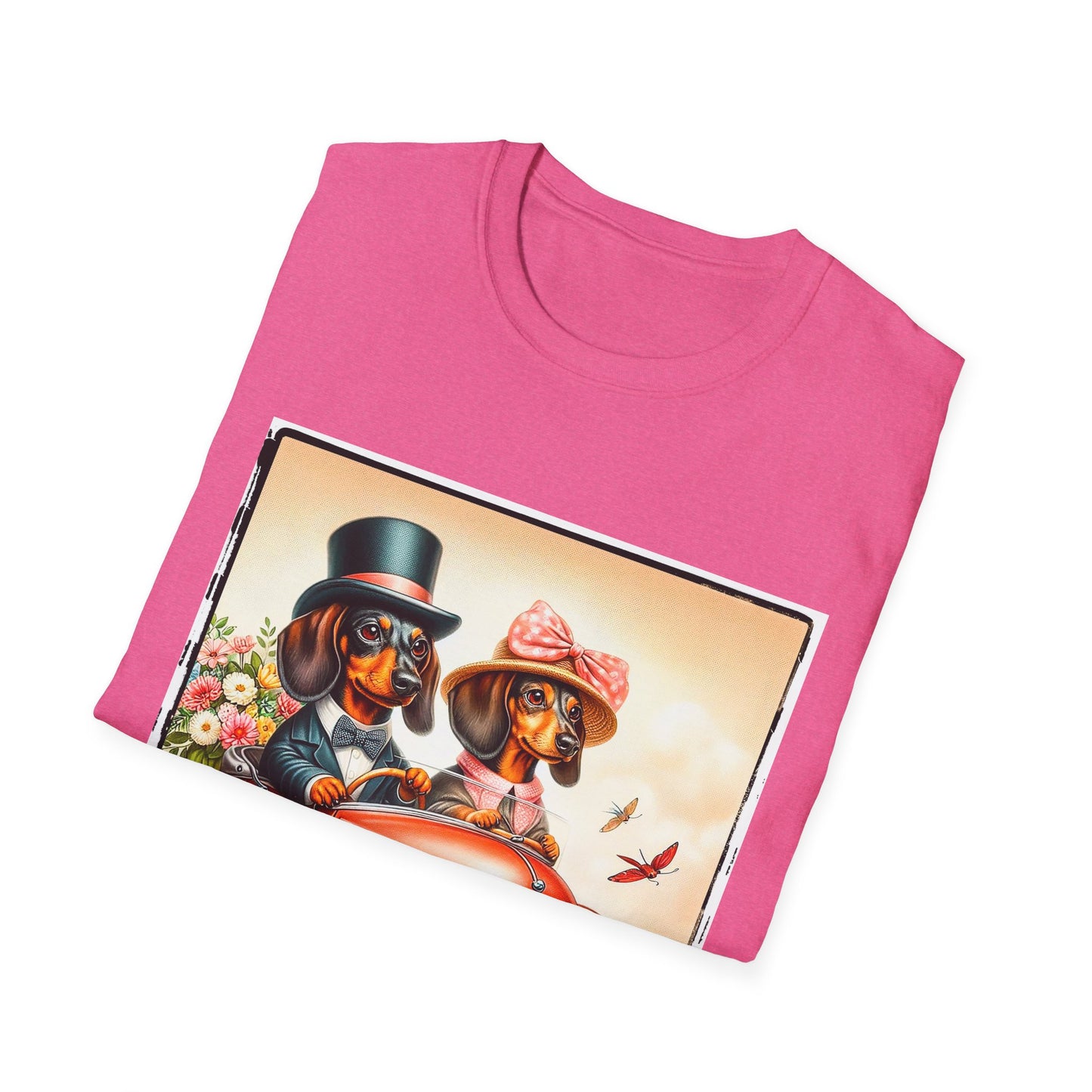 Wacky Dachshund roaring 20s couple