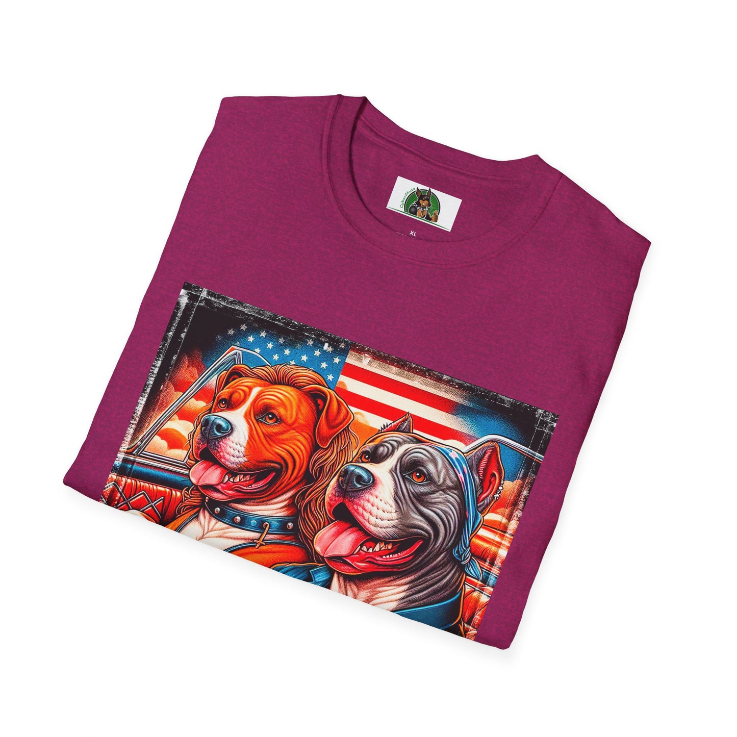 Wacky Pit Bull happy couple shirt