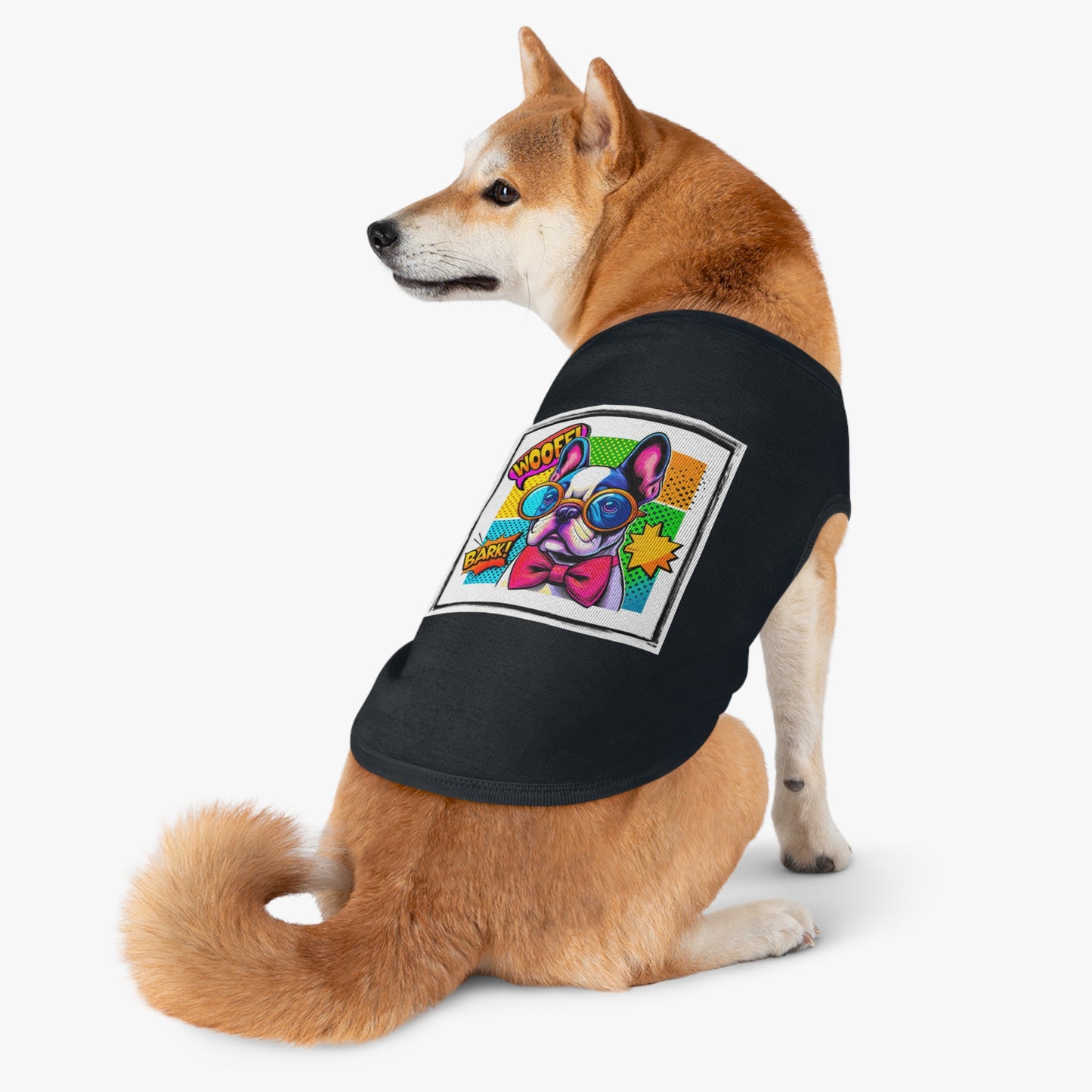 Wacky Pet Tank Top French Bulldog comic book t shirt Pets Printify