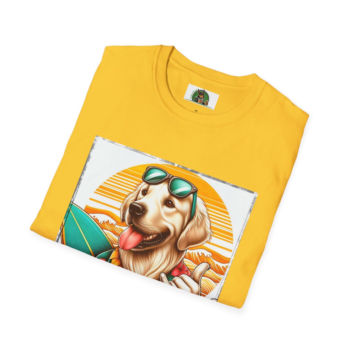 Golden Retriever surfer dog t shirt