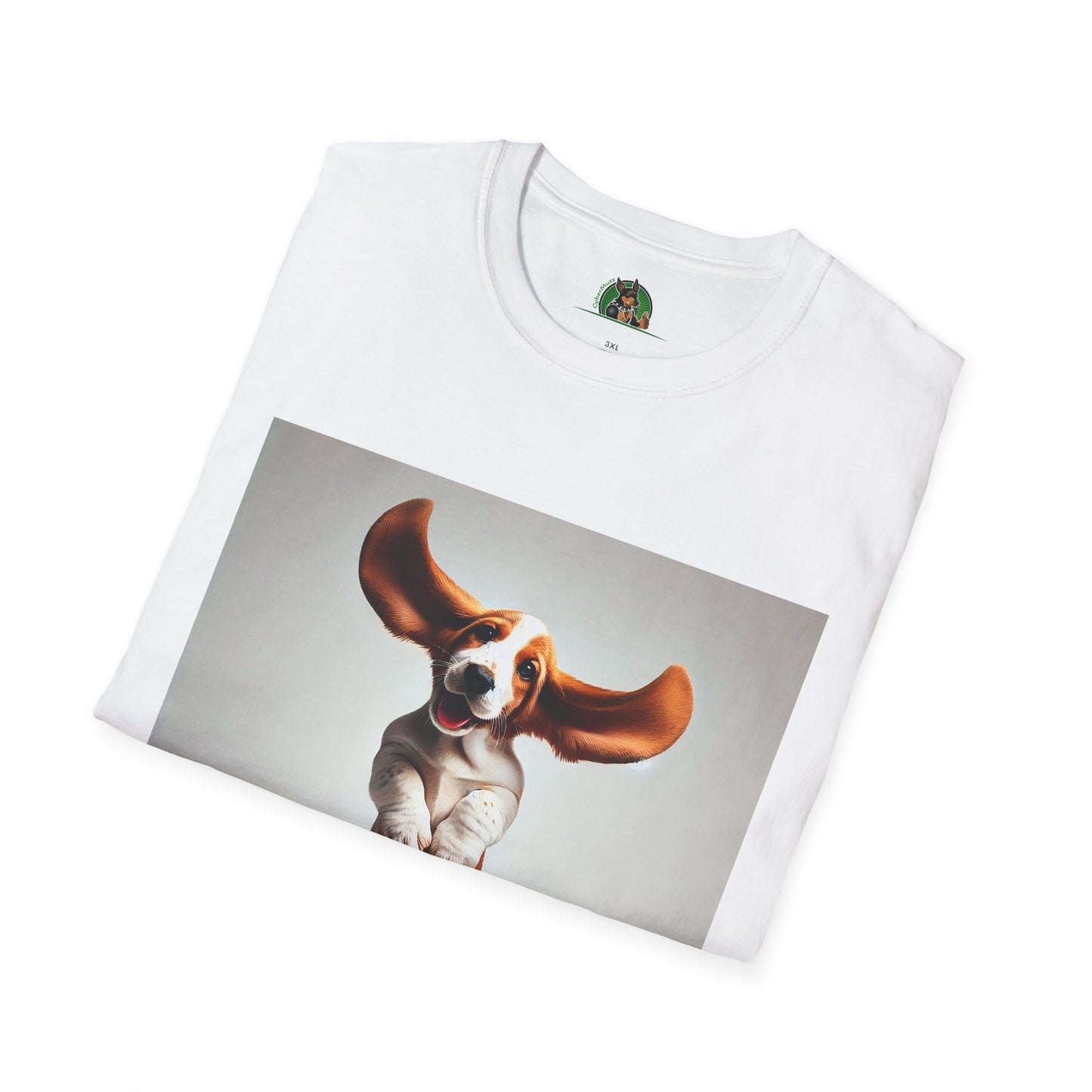 Bassett Hound T-Shirt - Dancing Dog Design T-Shirt Printify