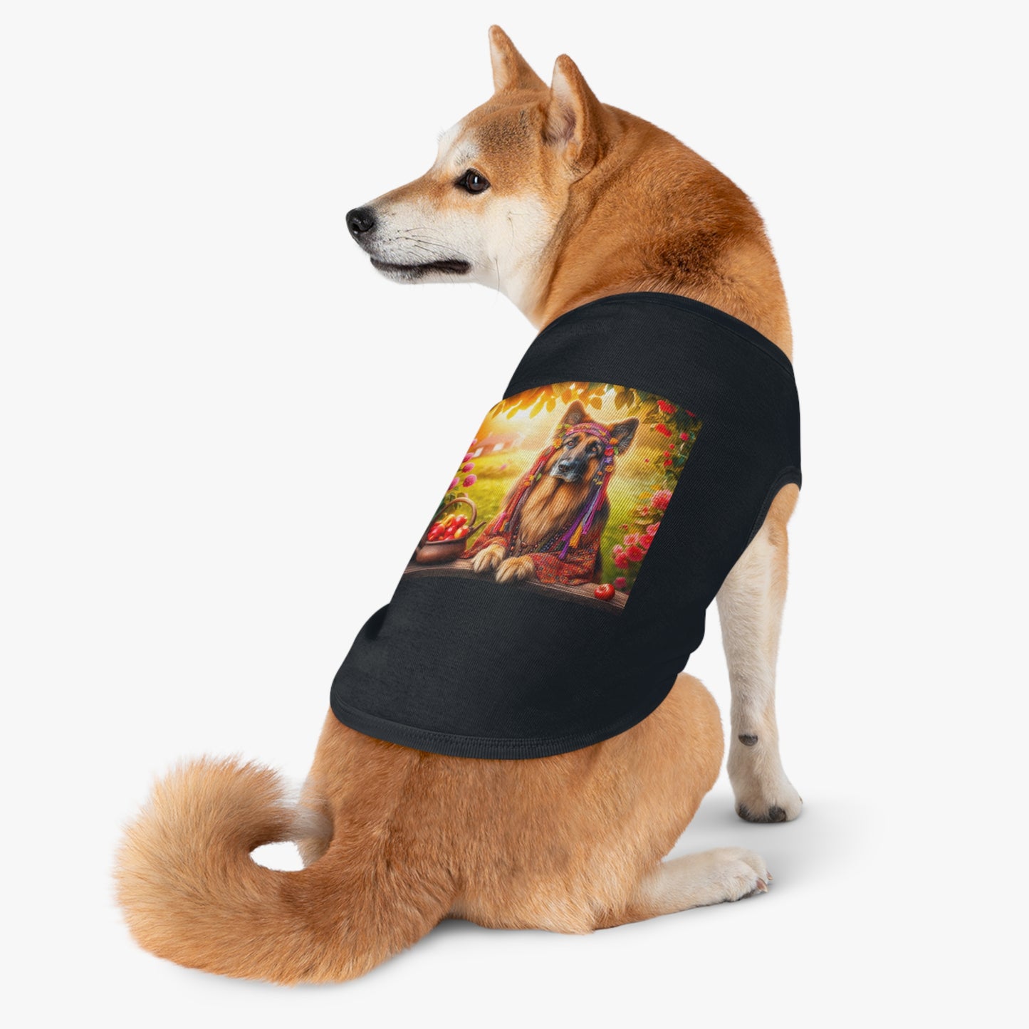 German Shepherd fun hippie Pets Printify