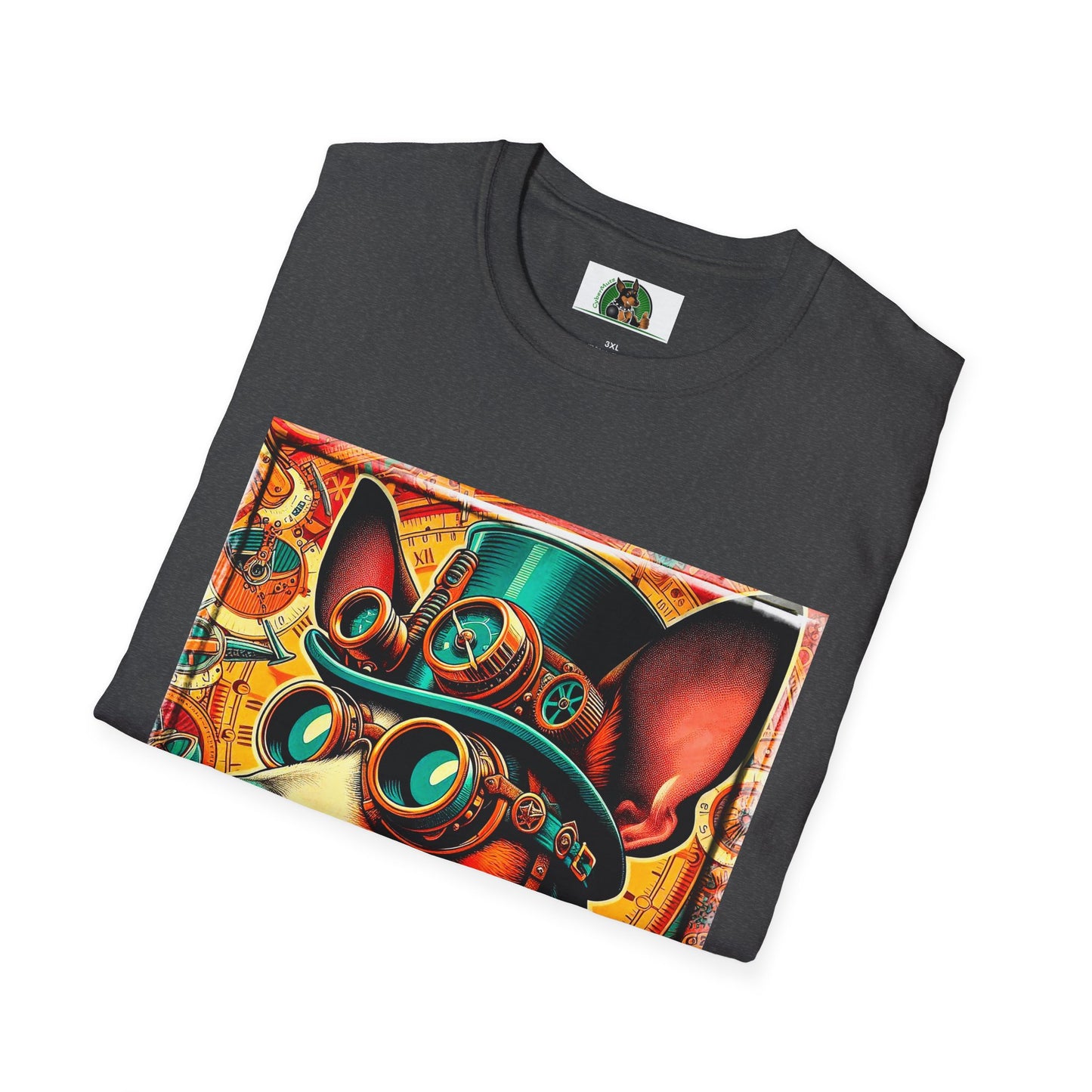 Rat Terrier T-Shirt steam punk T-Shirt Printify