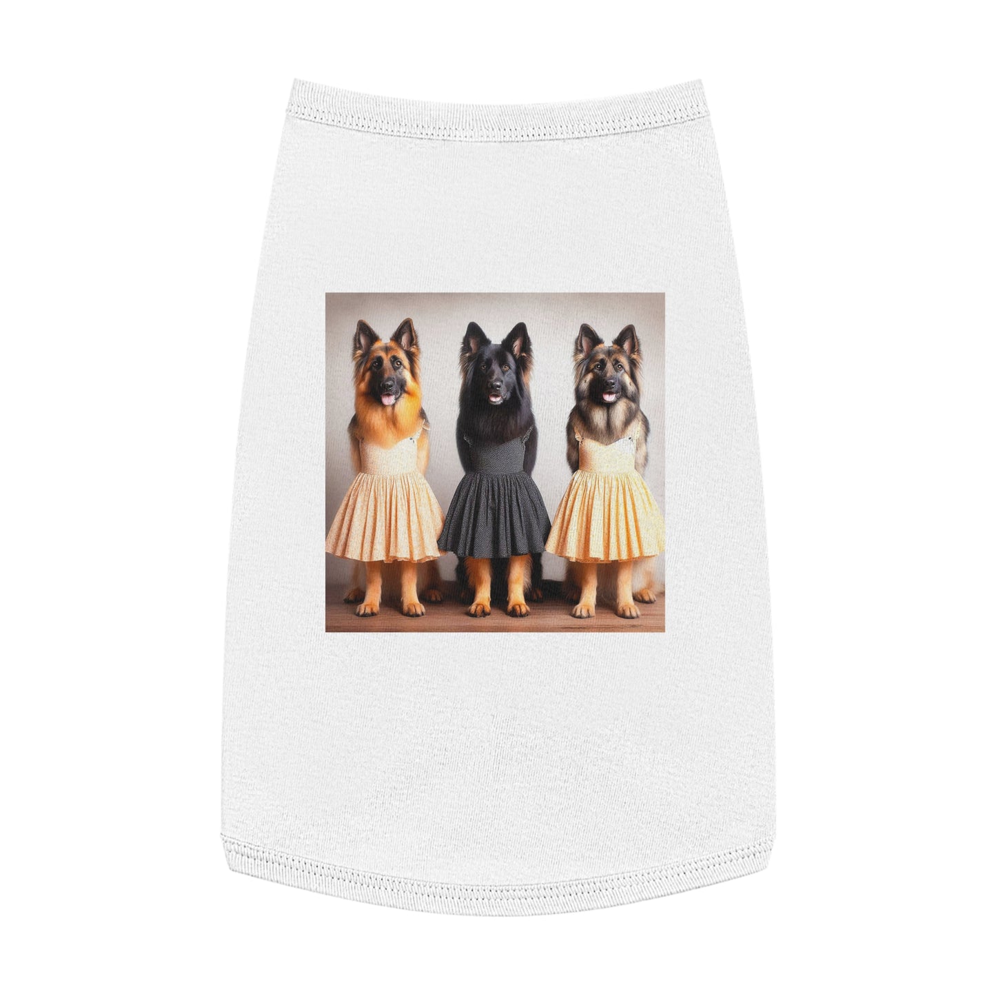 German Shepherd pretty ballerinas shirt Pets Printify L White