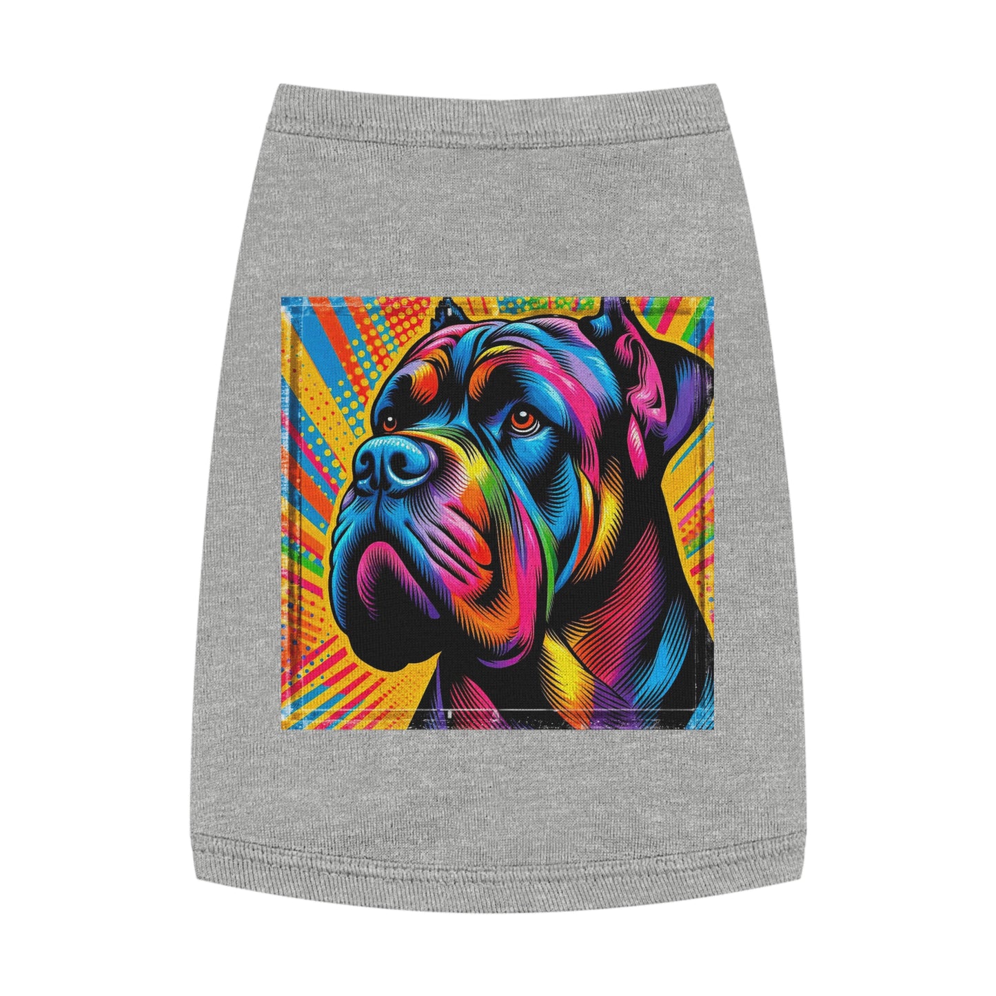 Pet Tank Top Cane Corso Pop Art Pets Printify M Heather