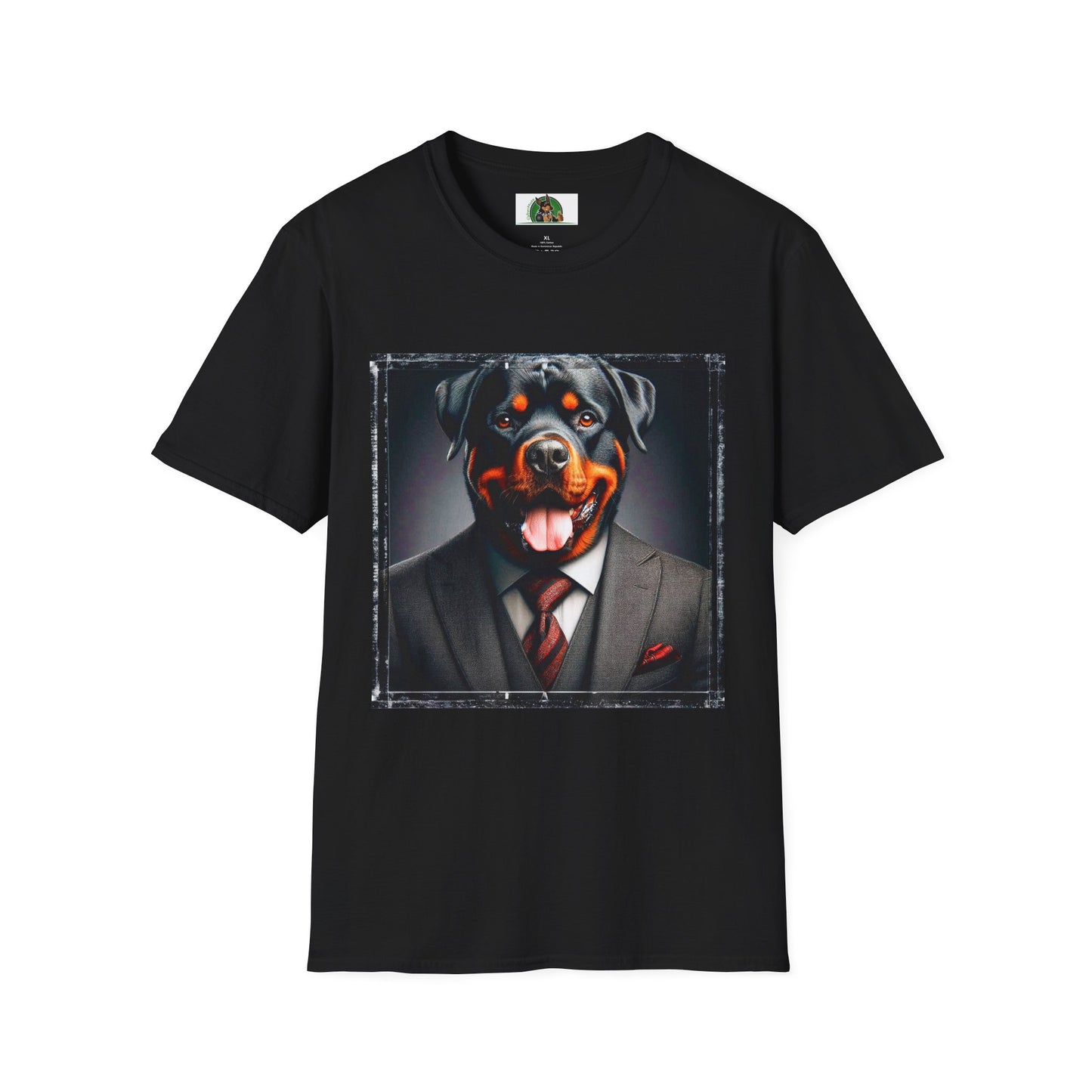 Rottweiler nice suit shirt T-Shirt Printify XS Black