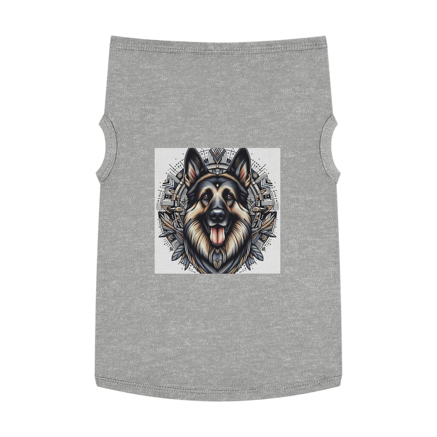 German Shepherd metal leaves shirt Pets Printify XL Heather